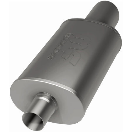 MagnaFlow Exhaust Products 14829 - Straight-Through Performance Muffler; 2.25/4in. Center/Center; 5x14x8 Body 1