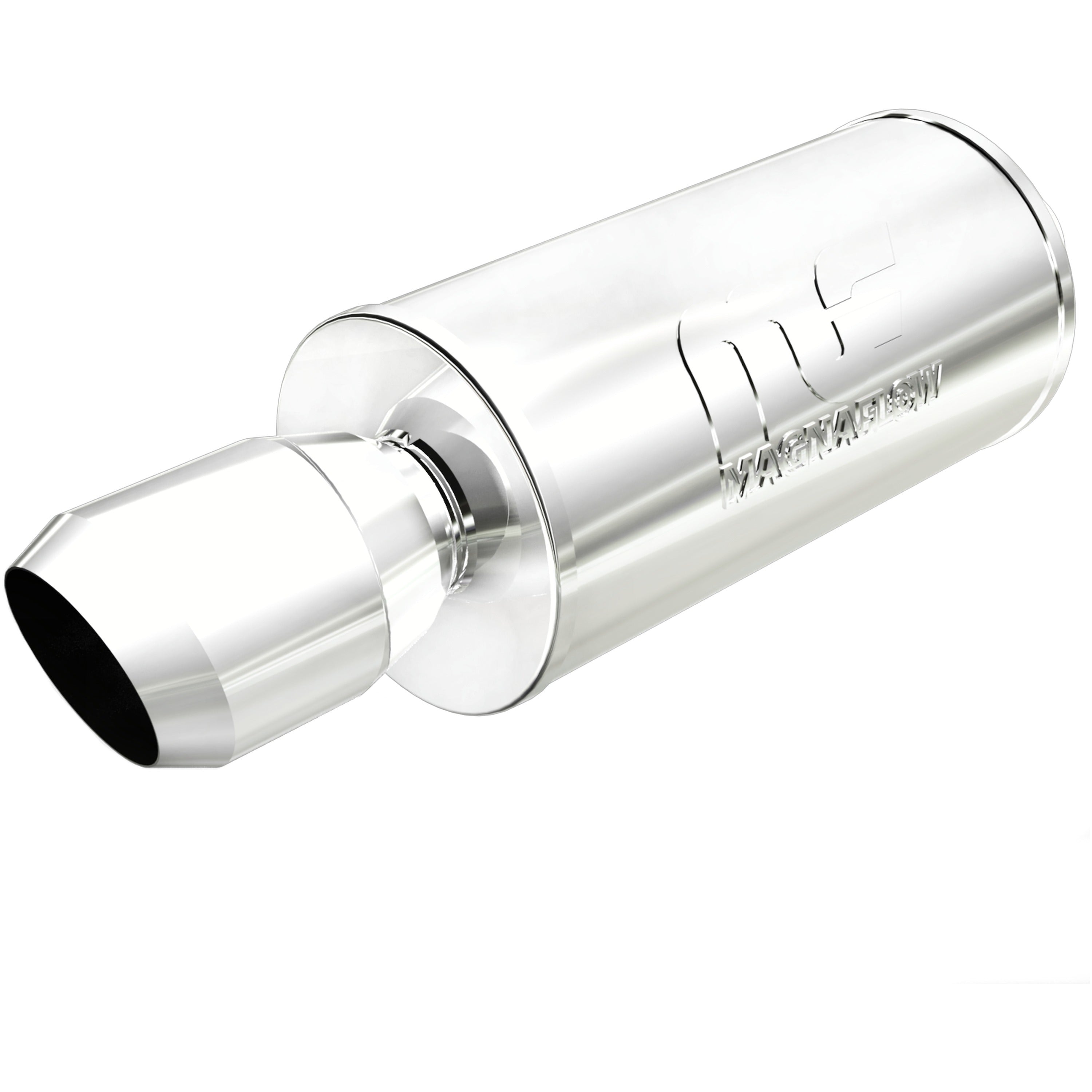 MagnaFlow Exhaust Products 14836 - Straight-Through Performance Muffler; 2.25/4.5in. Center/Center; 7x14x7 Body 1