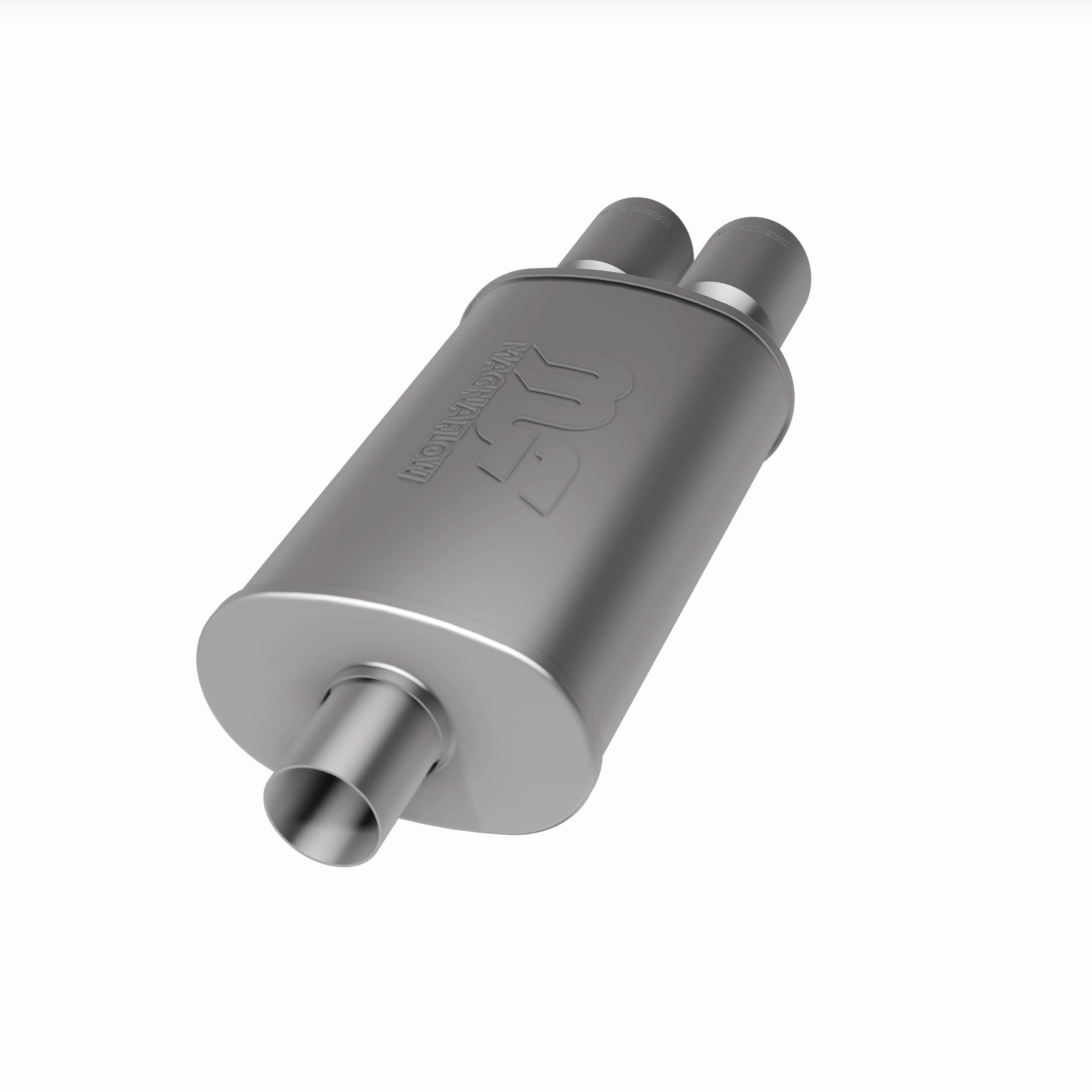 MagnaFlow Exhaust Products 14862 - Straight-Through Performance Muffler; 2.25/3in. Center/Dual; 5x14x8 Body 1