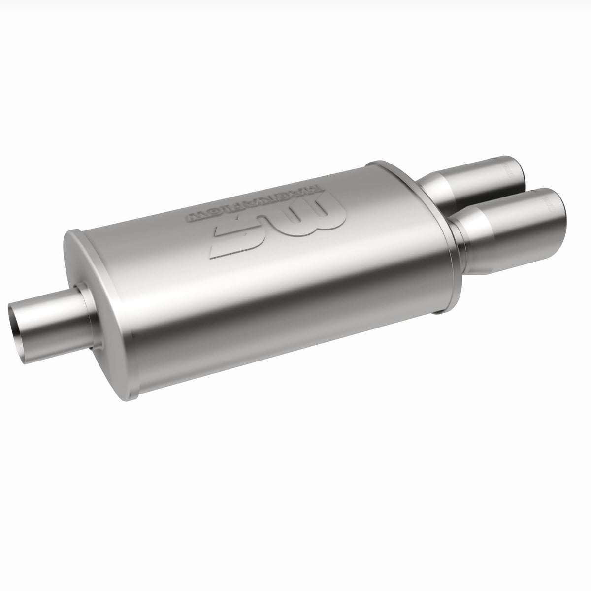 MagnaFlow Exhaust Products 14862 - Straight-Through Performance Muffler; 2.25/3in. Center/Dual; 5x14x8 Body 3