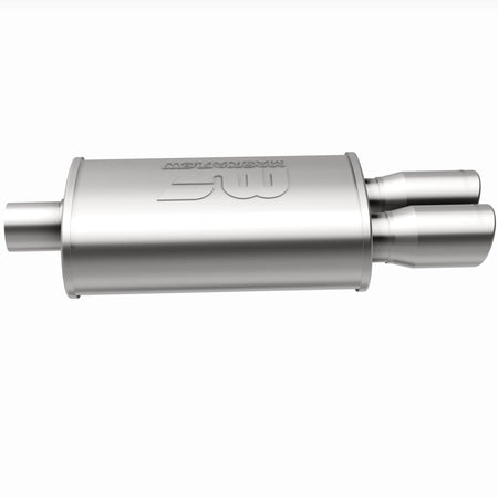 MagnaFlow Exhaust Products 14862 - Straight-Through Performance Muffler; 2.25/3in. Center/Dual; 5x14x8 Body 4