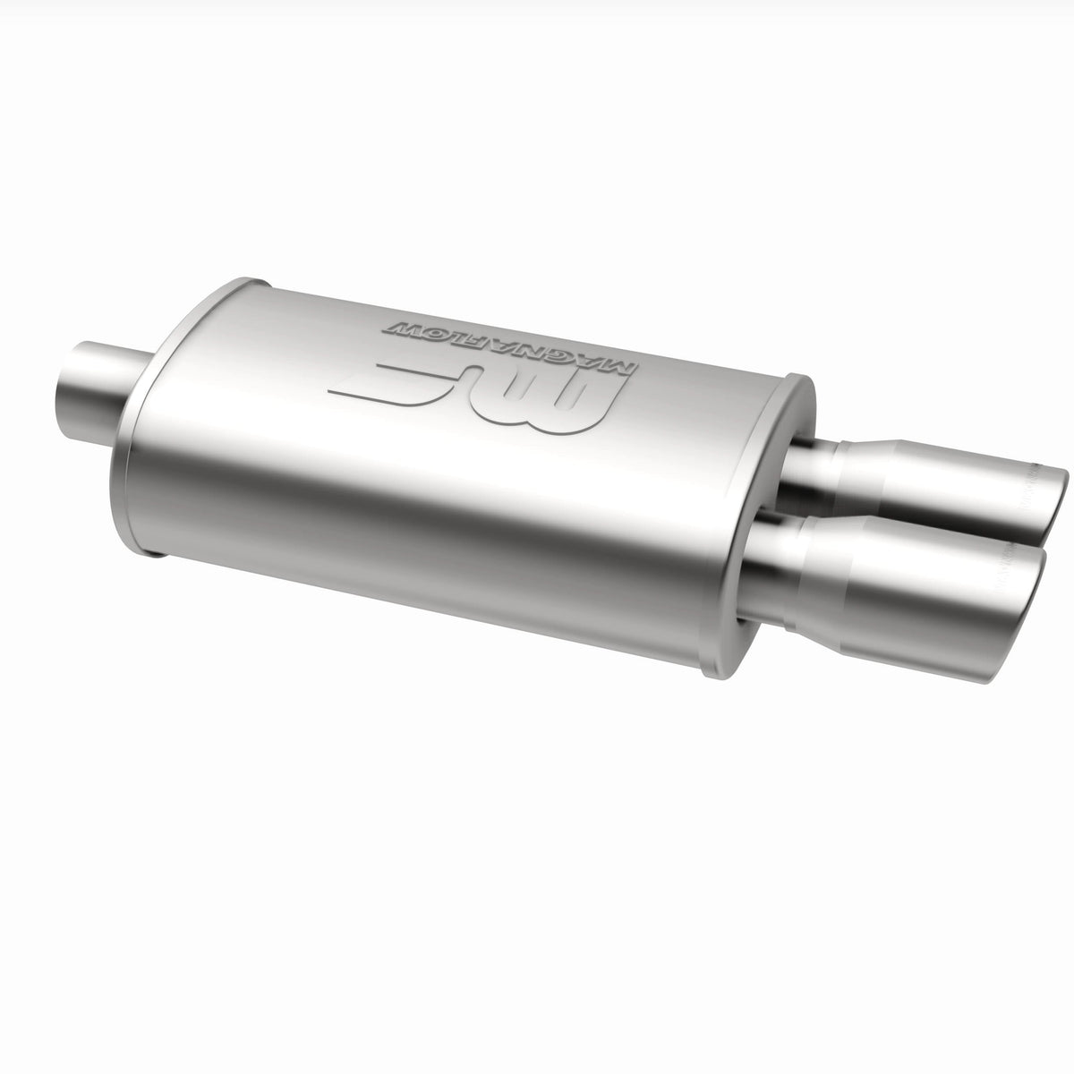 MagnaFlow Exhaust Products 14862 - Straight-Through Performance Muffler; 2.25/3in. Center/Dual; 5x14x8 Body 5