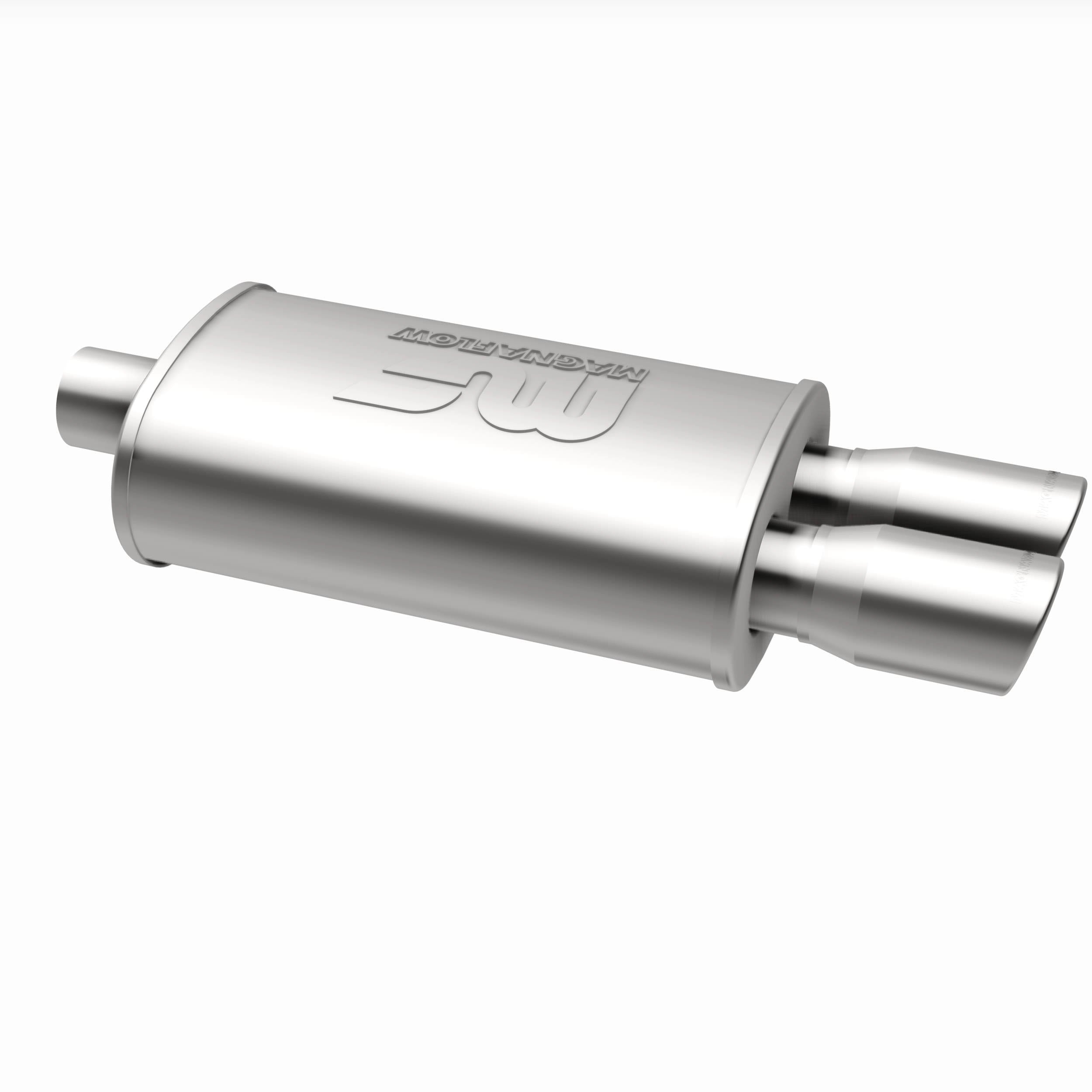 MagnaFlow Exhaust Products 14862 - Straight-Through Performance Muffler; 2.25/3in. Center/Dual; 5x14x8 Body 5