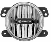 KC HiLiTES 1497 - G4 Gravity LED 4" SAE ECE Fog 1-Light - 2010-2018 Jeep Wrangler JK 2/4-Door