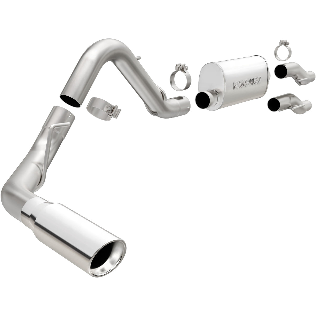 MagnaFlow Exhaust Products 15000 - Street Series Polished Cat-Back System 1