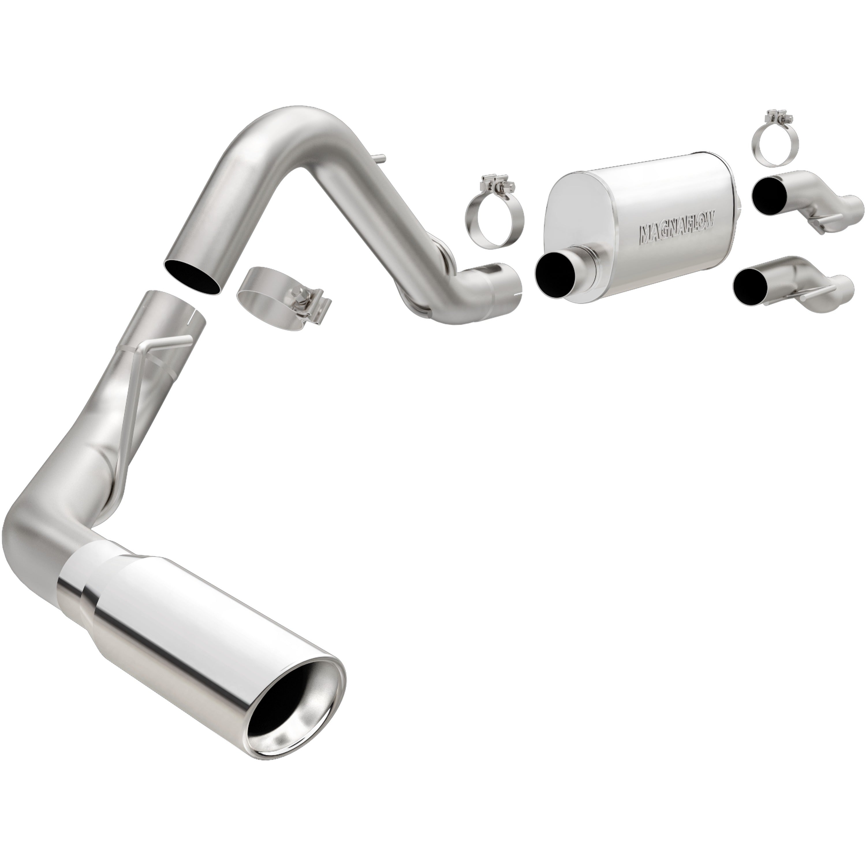 MagnaFlow Exhaust Products 15000 - Street Series Polished Cat-Back System 1
