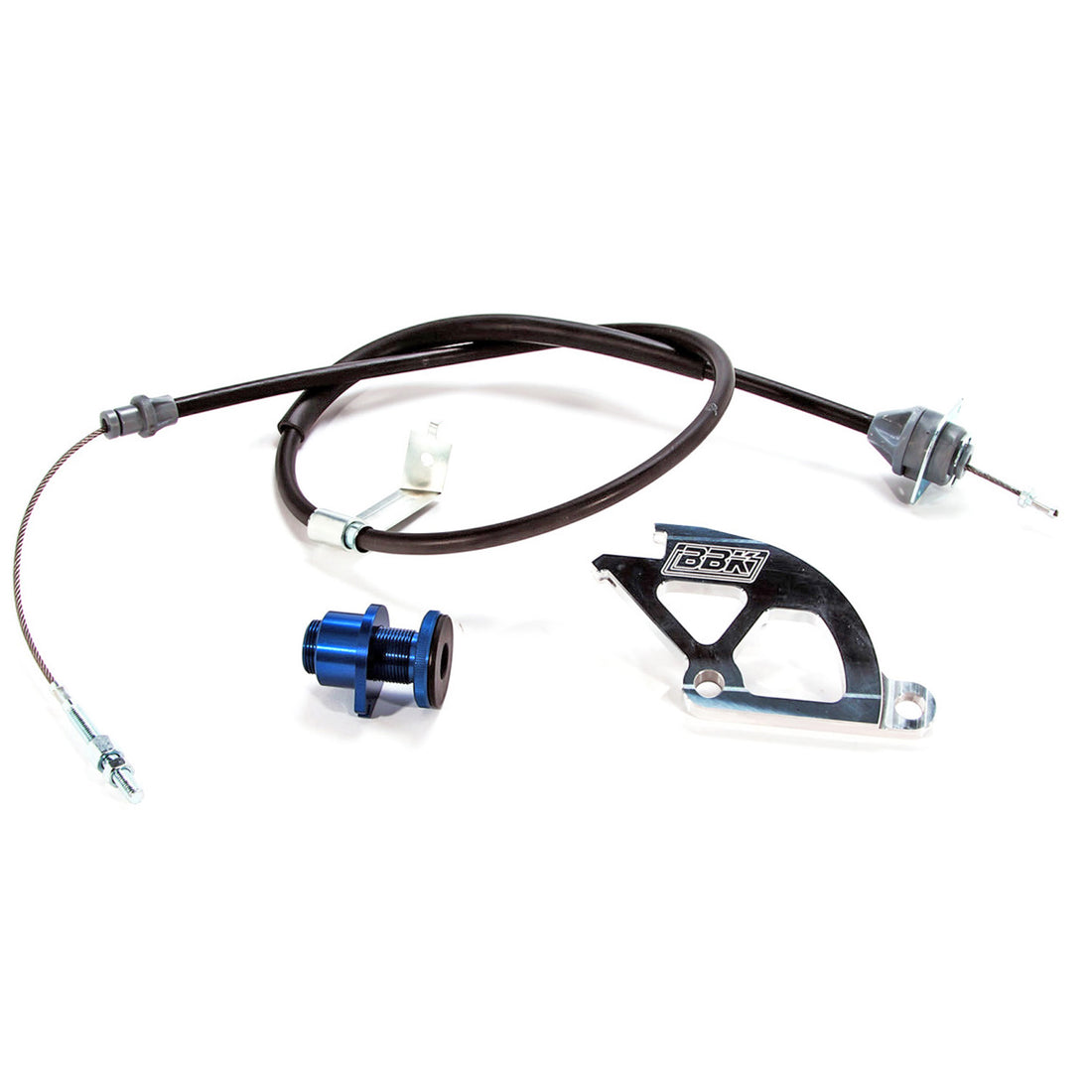 BBK Performance Parts 15055 - 1979-1995 MUSTANG HD ADJ CLUTCH CABLE QUADRANT & FW ADJUSTER 1