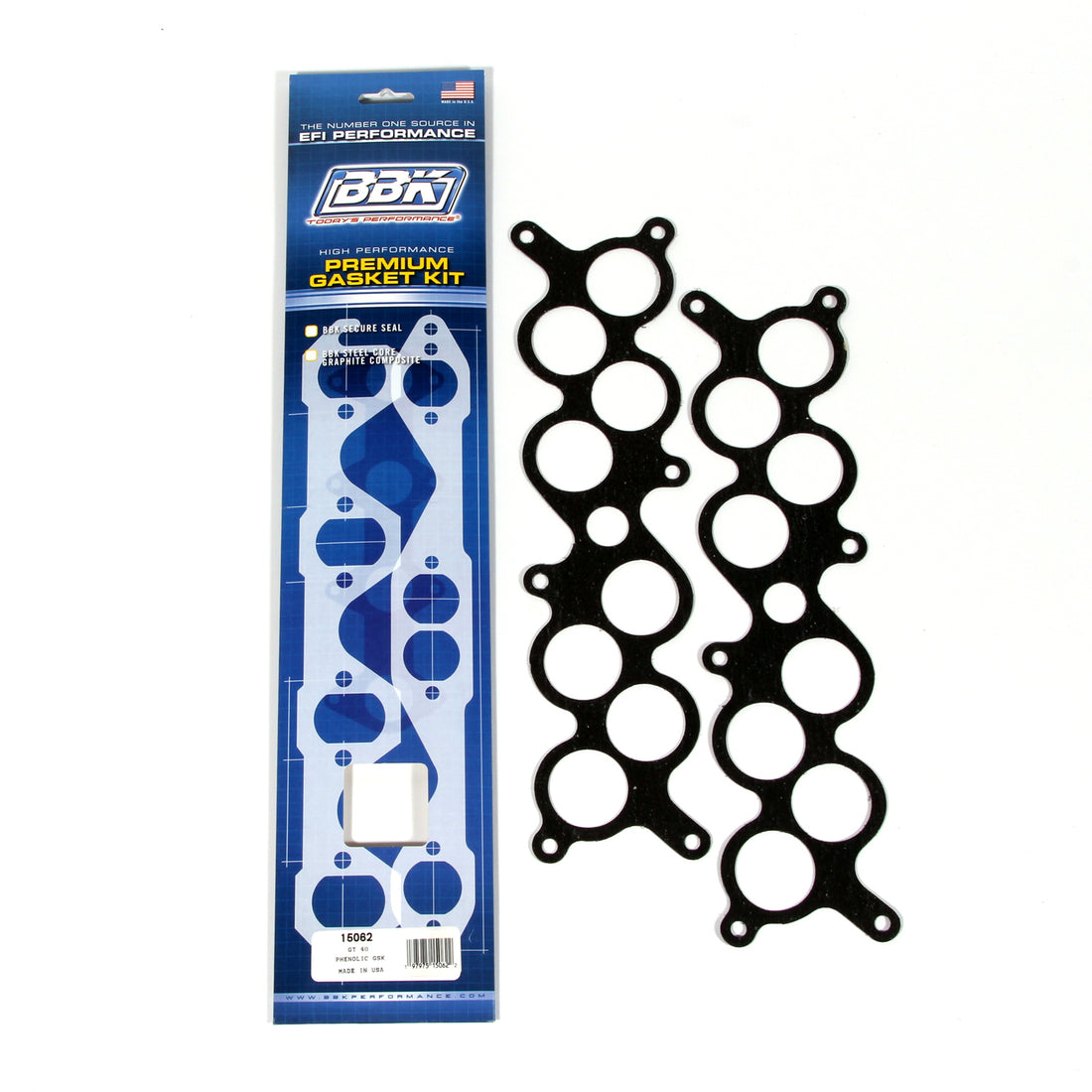 BBK Performance Parts 15062 - 1986-93 FORD GT-40/COBRA INTAKE MANIFOLD UPPER LOWER GASKET KIT (Pair) 1