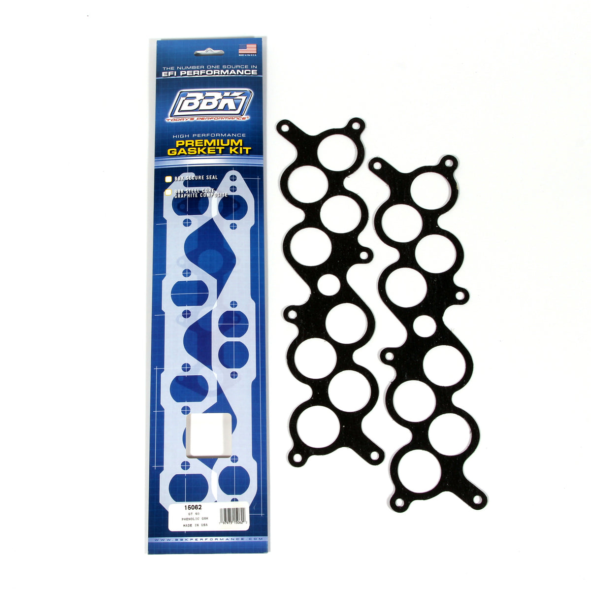BBK Performance Parts 15062 - 1986-93 FORD GT-40/COBRA INTAKE MANIFOLD UPPER LOWER GASKET KIT (Pair) 1