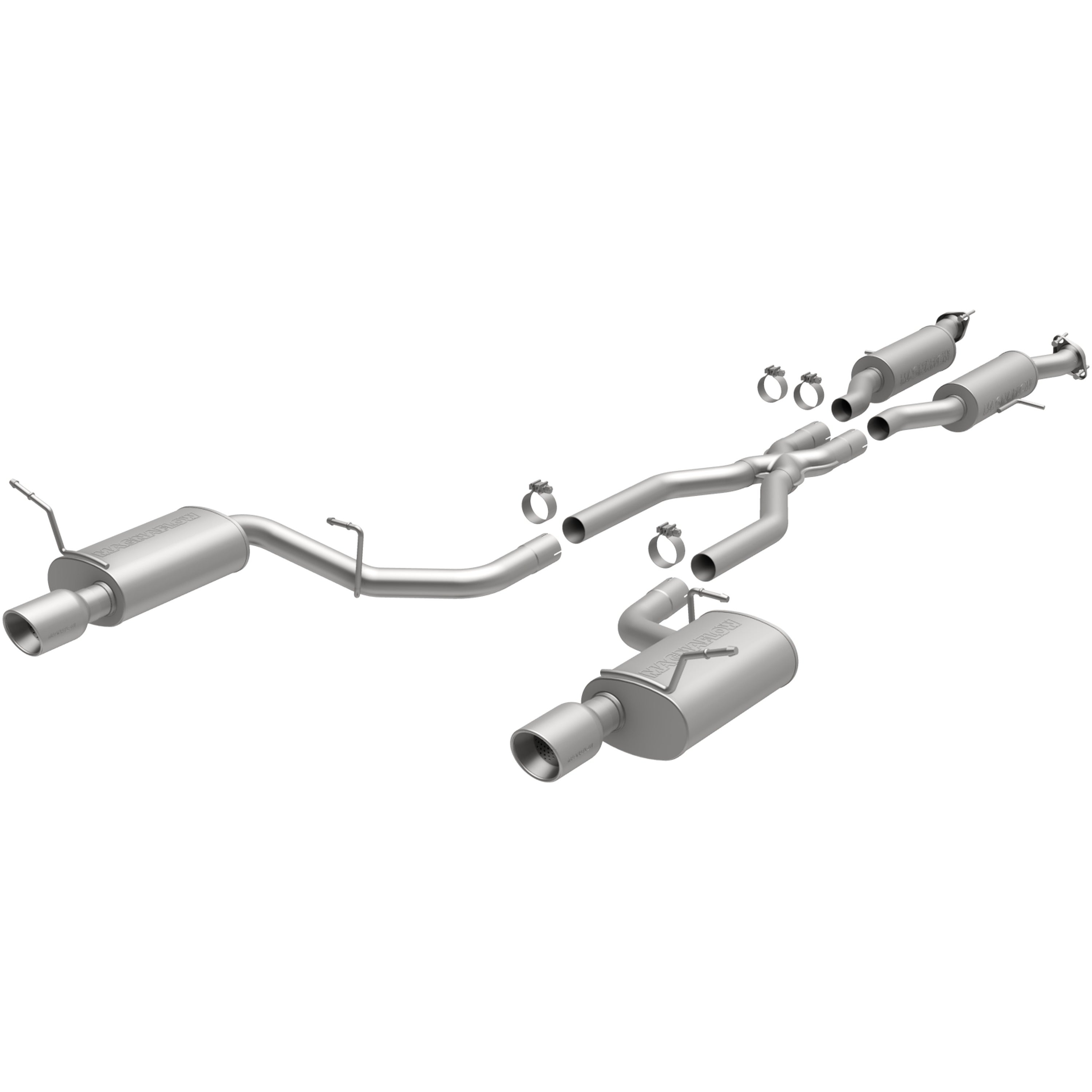 MagnaFlow Exhaust Products 15068 - Street Series Polished Cat-Back System 1