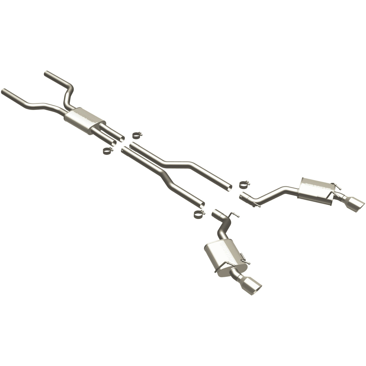 MagnaFlow Exhaust Products 15089 - Street Series Polished Cat-Back System 1