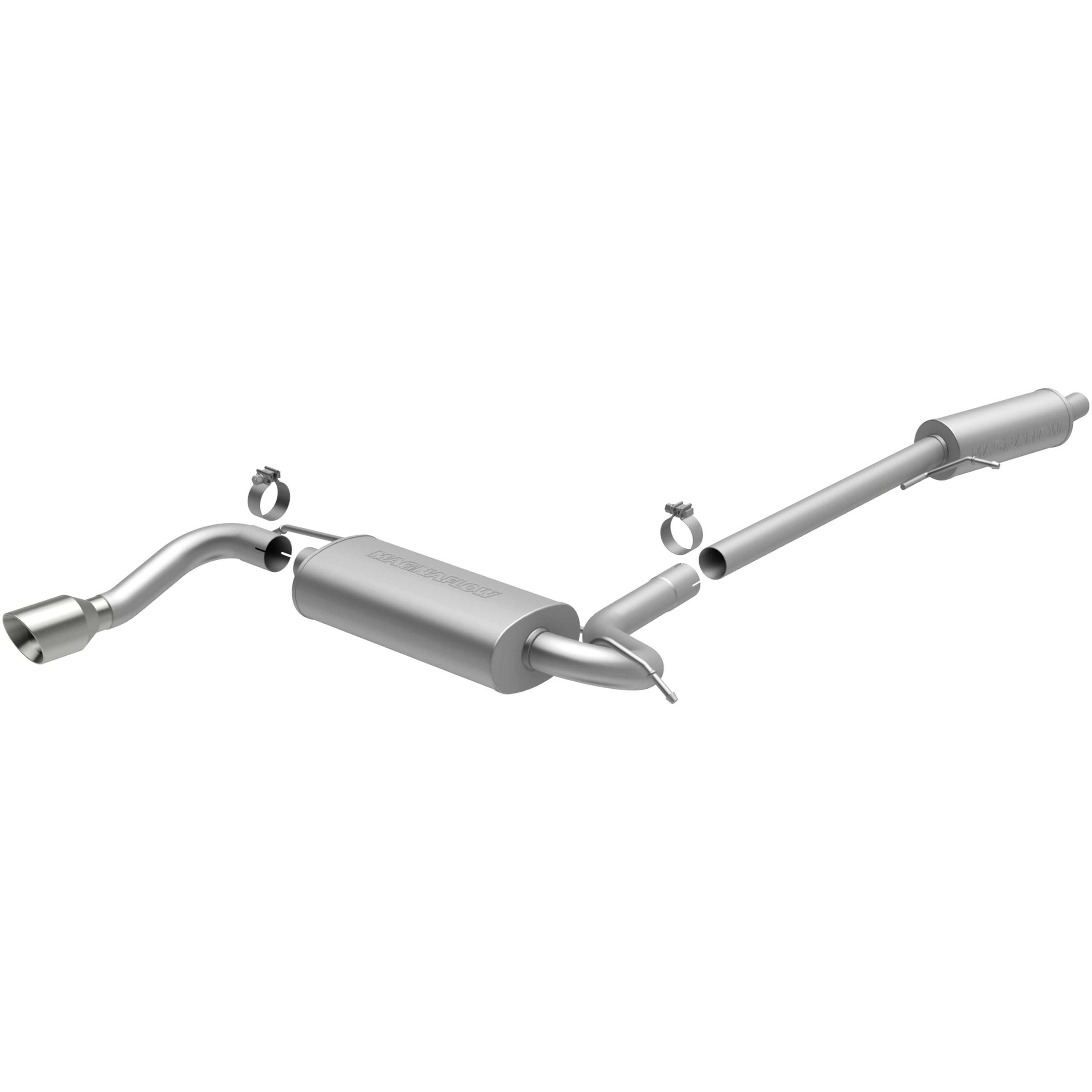 MagnaFlow Exhaust Products 15110 - Street Series Polished Cat-Back System 1
