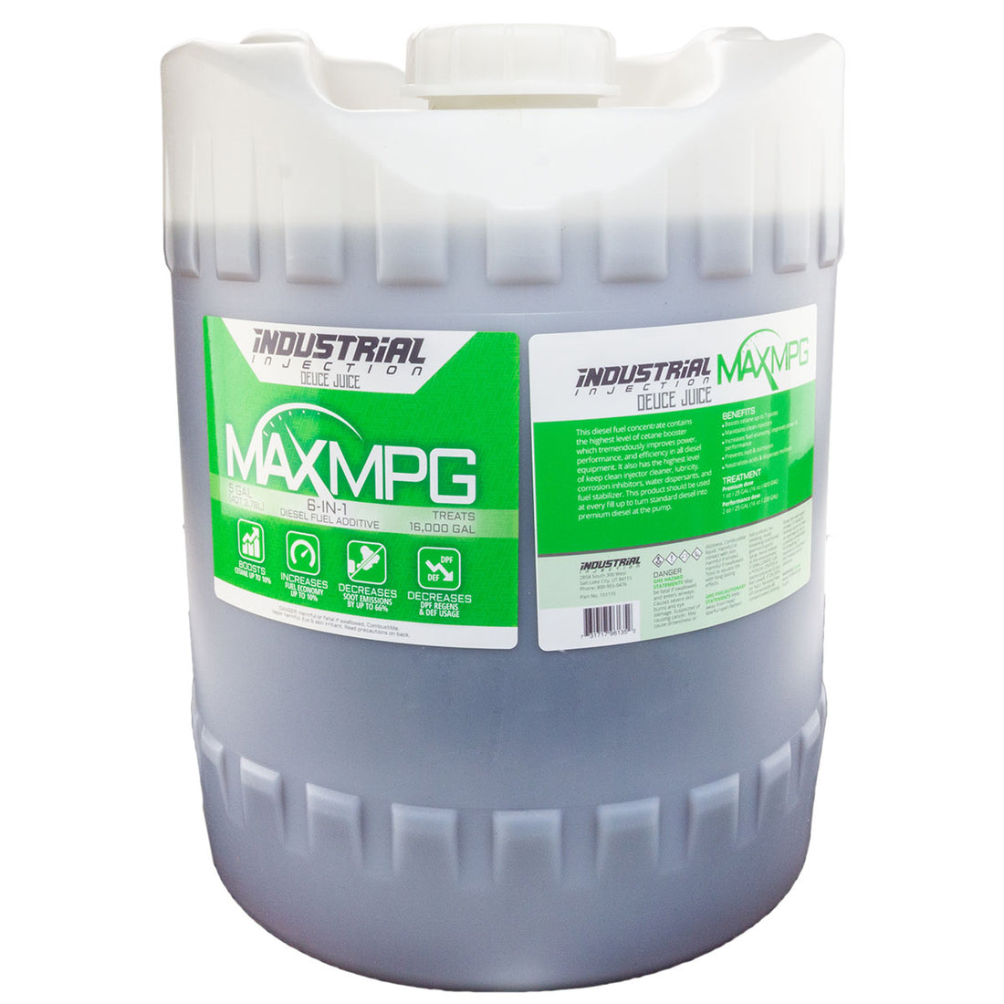 Industrial Injection 151115 - MaxMPG All Season Deuce Juice Additive 5 Gallon 3