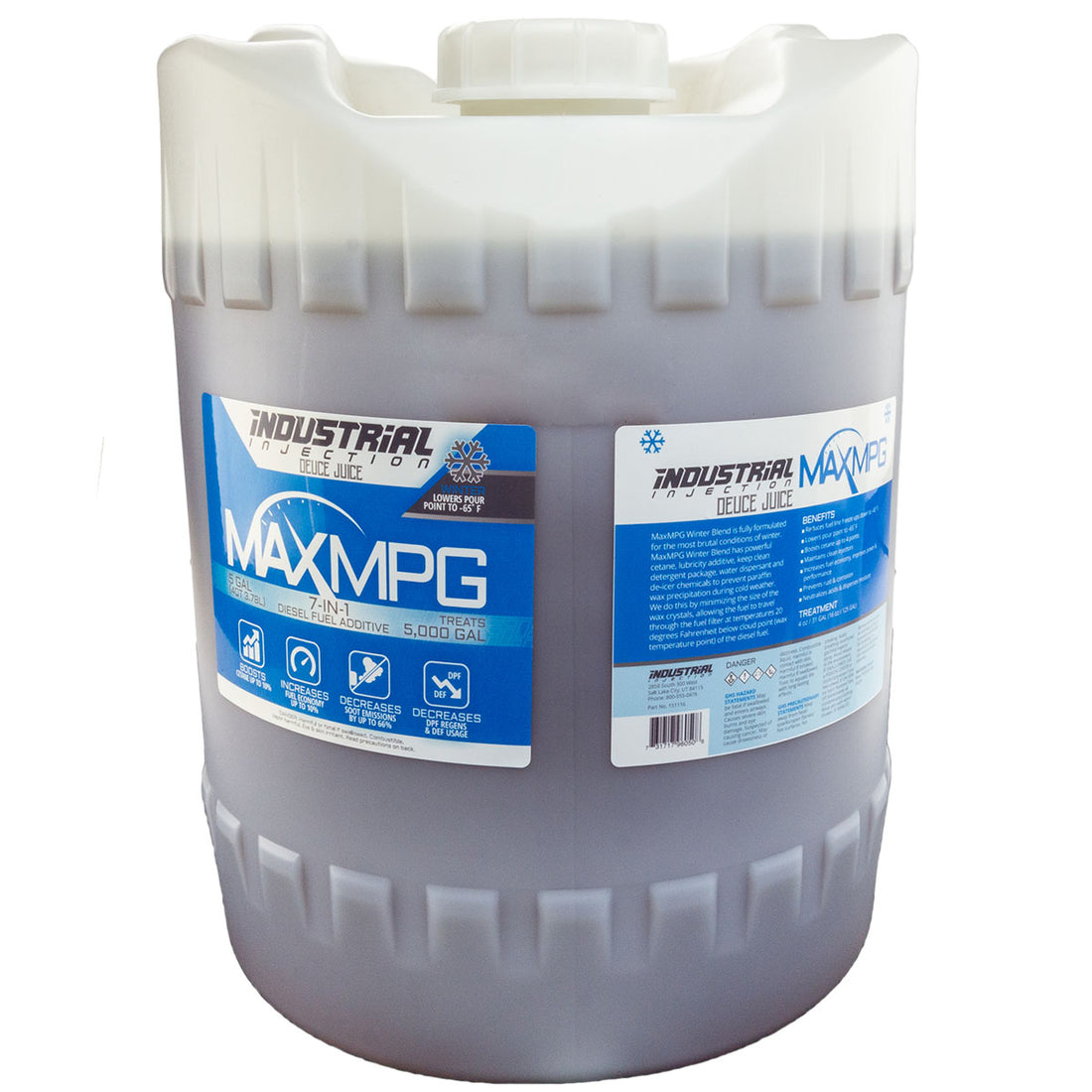 Industrial Injection 151116 - MaxMPG Winter Deuce Juice Additive 5 Gallon 2