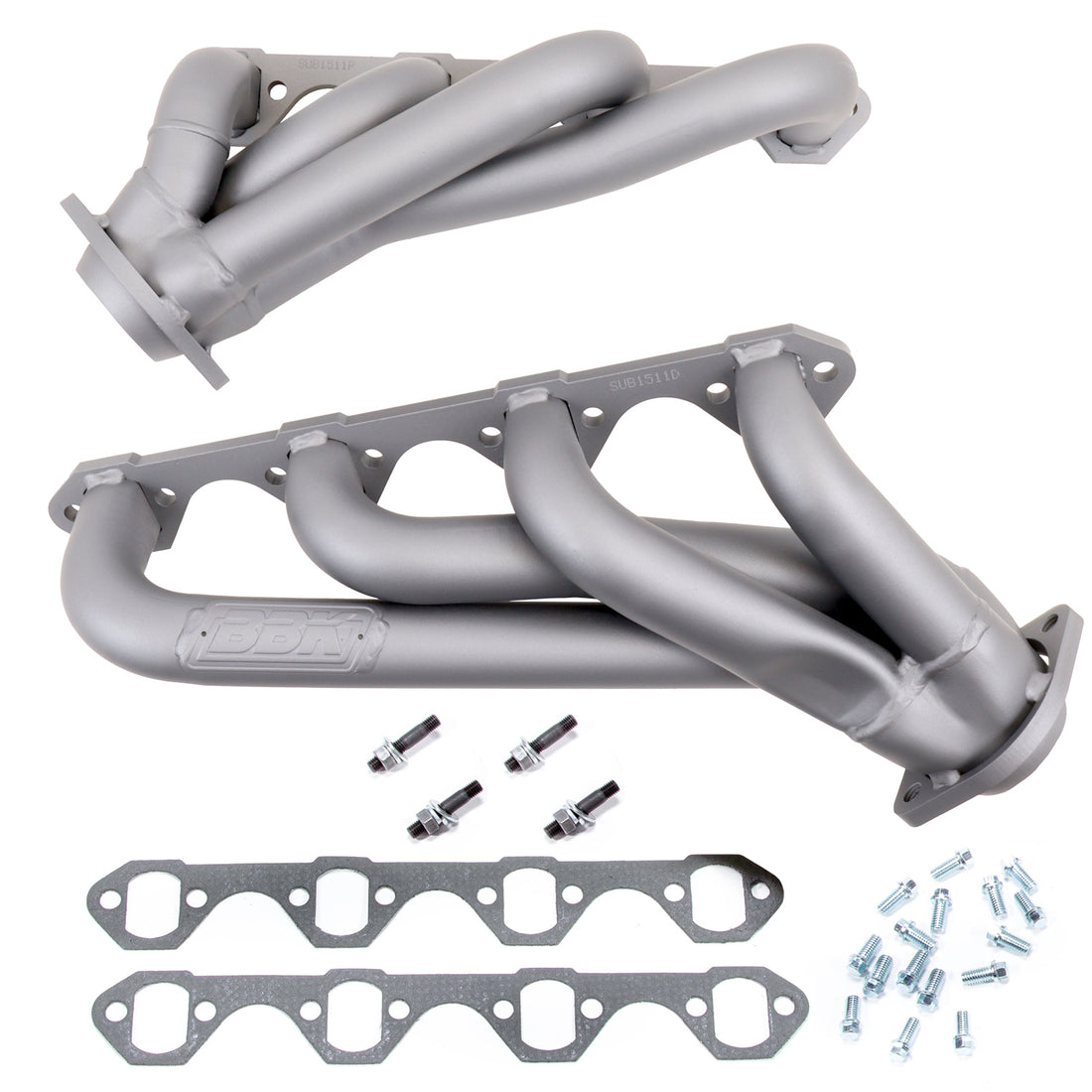 BBK Performance Parts 1511 - 1979-1993 MUSTANG 351 SWAP 1-5/8 SHORTY HEADERS TITANIUM CERAMIC 4