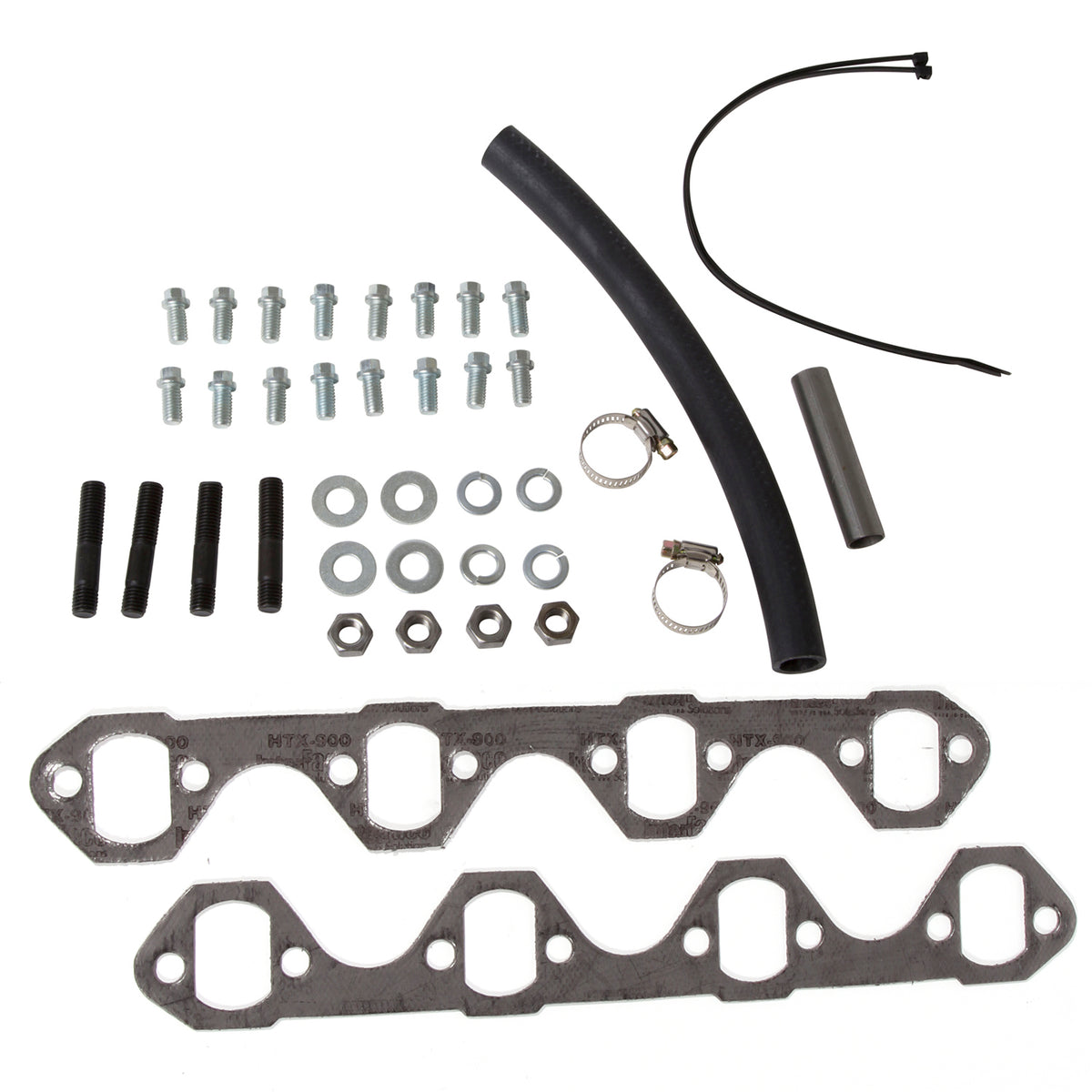 BBK Performance Parts 15120 - 1986-93 MUSTANG 5.0 1-5/8 SHORTY EQUAL LENGTH HEADERS (POLISHED SILVER CERAMIC) 5