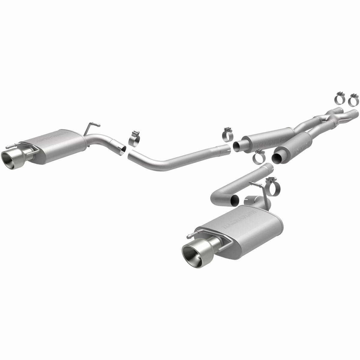MagnaFlow Exhaust Products Exhaust MagnaFlow Exhaust Products 15136 - Street Series Polished Cat-Back System