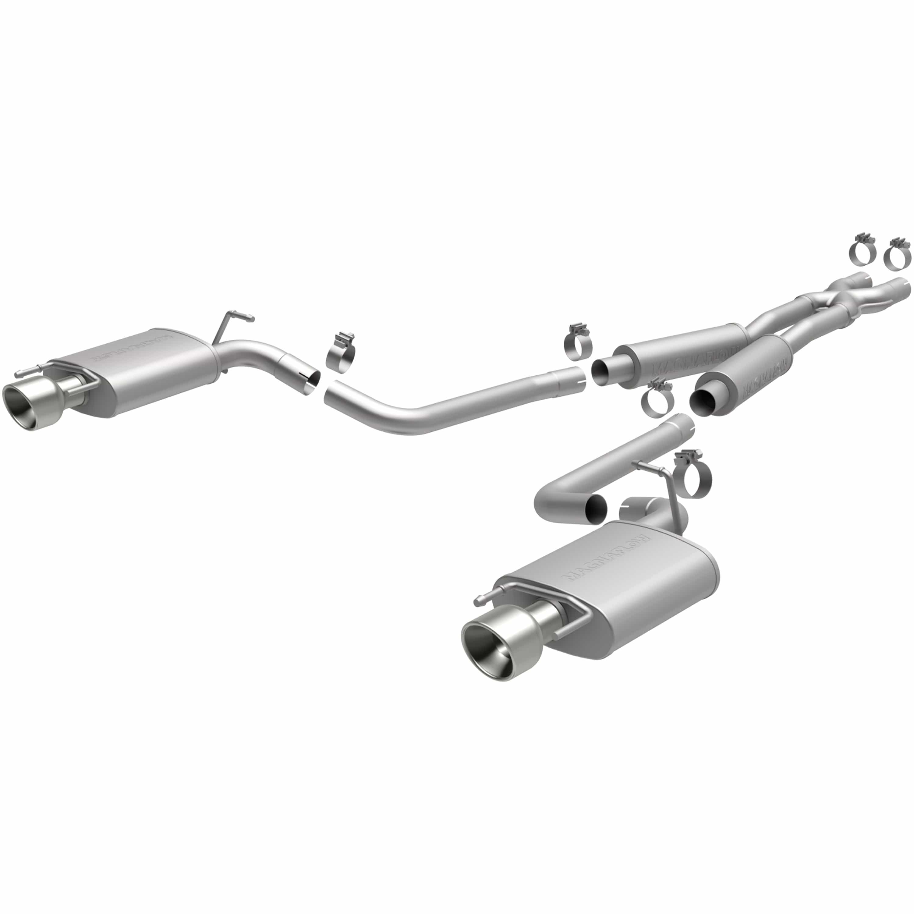 MagnaFlow Exhaust Products Exhaust MagnaFlow Exhaust Products 15136 - Street Series Polished Cat-Back System