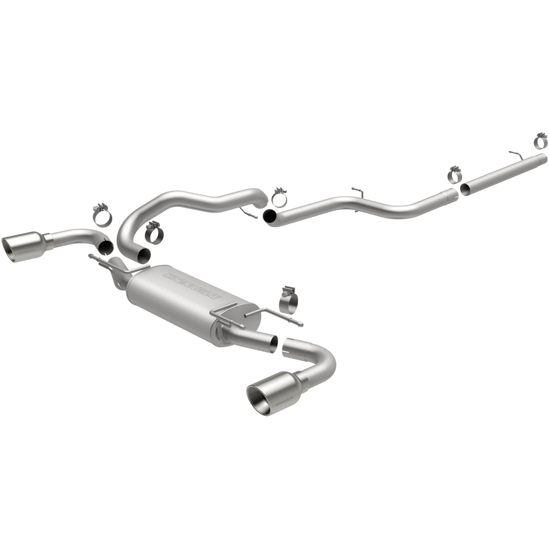 MagnaFlow Exhaust Products 15146 - Street Series Polished Cat-Back System 1