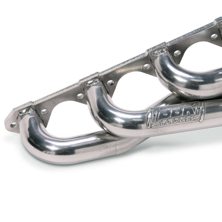 BBK Performance Parts 15150 - 1986-1993 MUSTANG 5.0 1-5/8 SHORTY HEADERS (POLISHED SILVER CERAMIC) 4