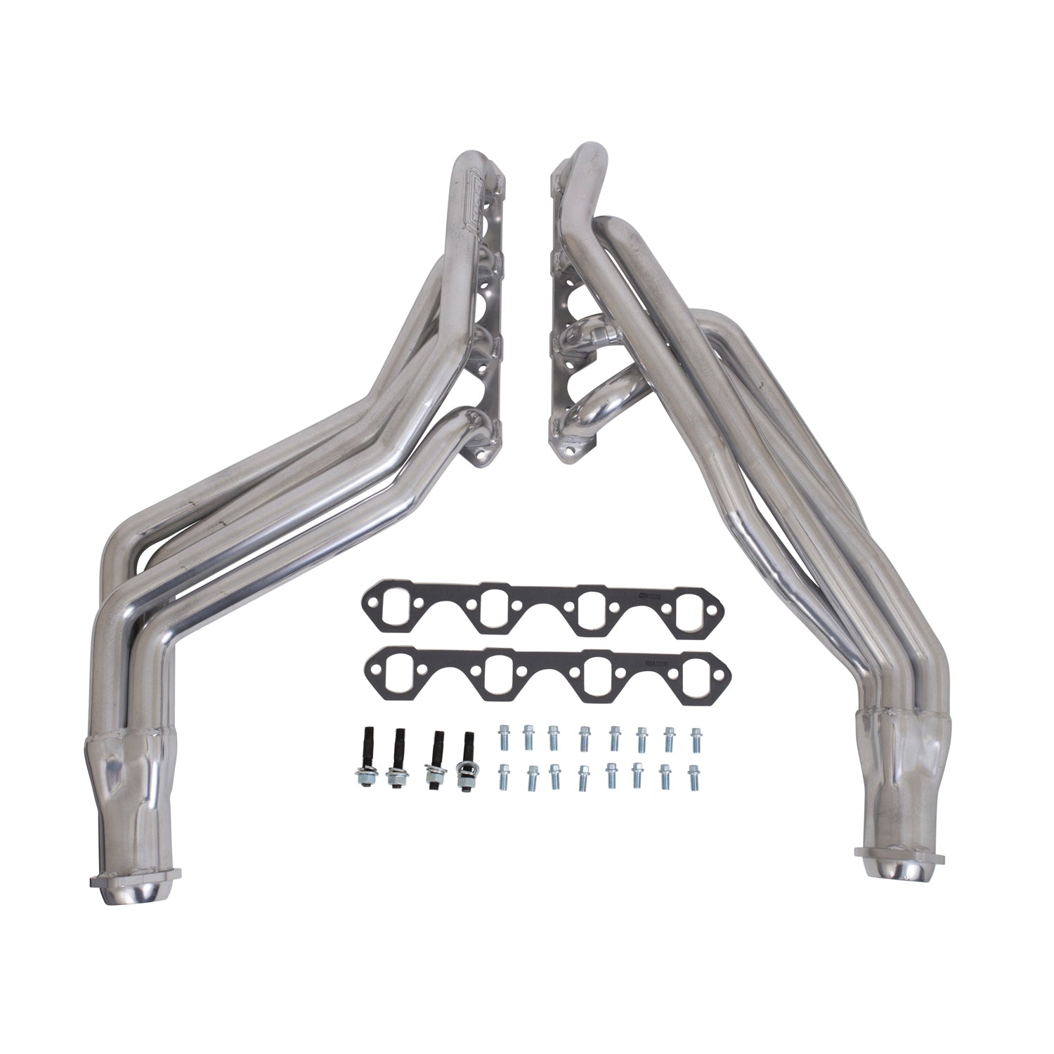 BBK Performance Parts 15190 - 1994-1995 MUSTANG 5.0 1-5/8 LONG TUBE HEADERS (Polished Silver Ceramic) 1