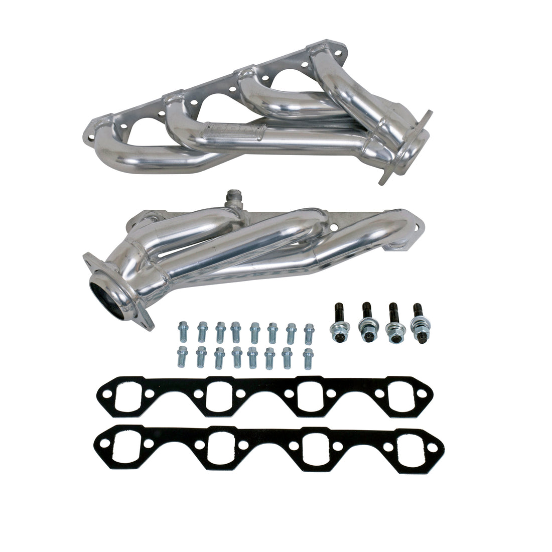 BBK Performance Parts 15250 - 1994-1995 MUSTANG 5.0 1-5/8 SHORTY LENGTH HEADERS (POLISHED SILVER CERAMIC) 1