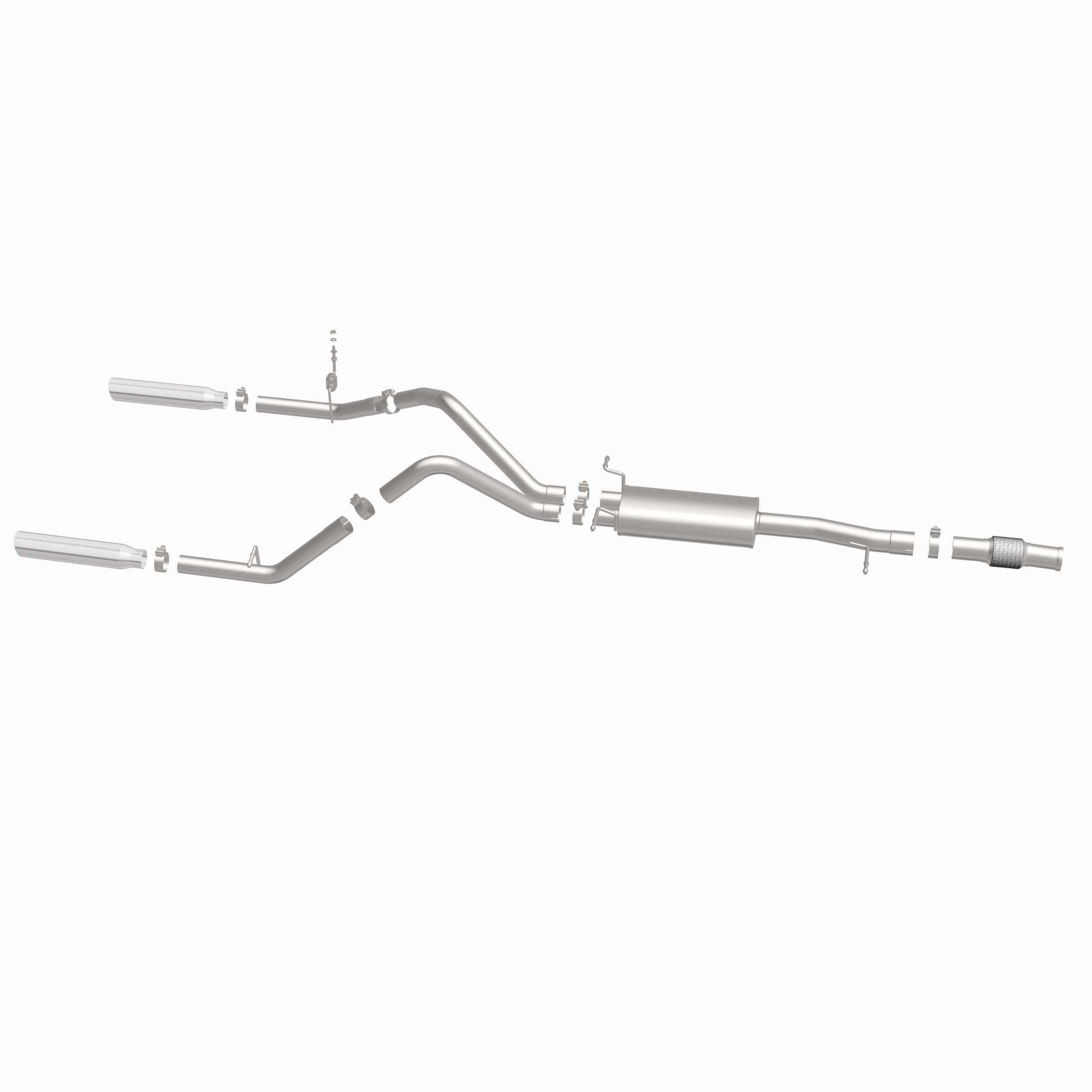 MagnaFlow Exhaust Products 15278 - Street Series Polished Cat-Back System 1