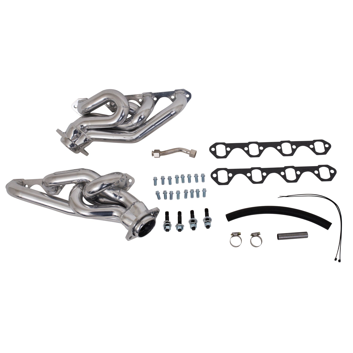 BBK Performance Parts 15290 - 1994-95 MUSTANG 5.0 1-5/8 SHORTY EQUAL LENGTH HEADERS (POLISHED SILVER CERAMIC) 1