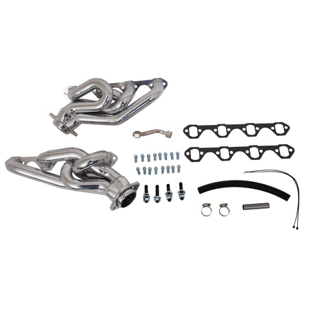 BBK Performance Parts 15290 - 1994-95 MUSTANG 5.0 1-5/8 SHORTY EQUAL LENGTH HEADERS (POLISHED SILVER CERAMIC) 1