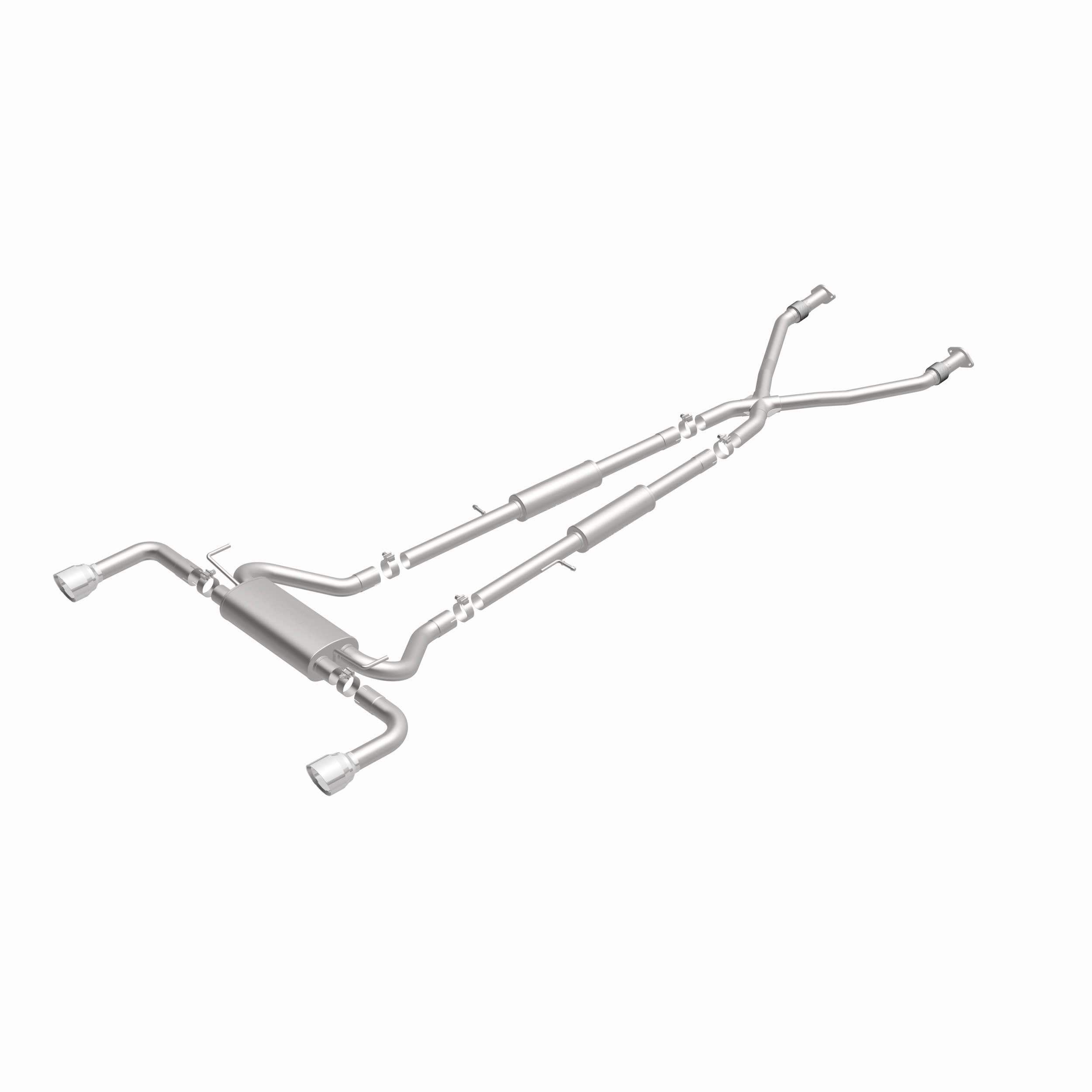 MagnaFlow Exhaust Products 15310 - Street Series Polished Cat-Back System 1