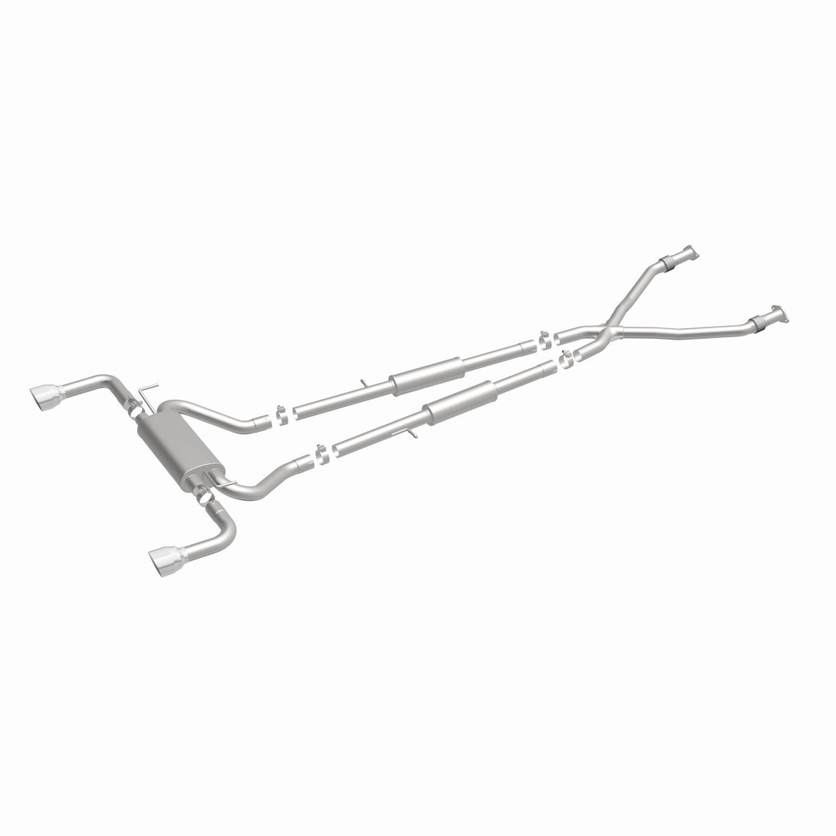 MagnaFlow Exhaust Products 15310 - Street Series Polished Cat-Back System 3
