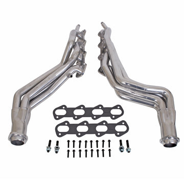 BBK Performance Parts 15320 - 1996-1998 MUSTANG COBRA 1-5/8 LONG TUBE HEADERS (POLISHED SILVER CERAMIC) 1