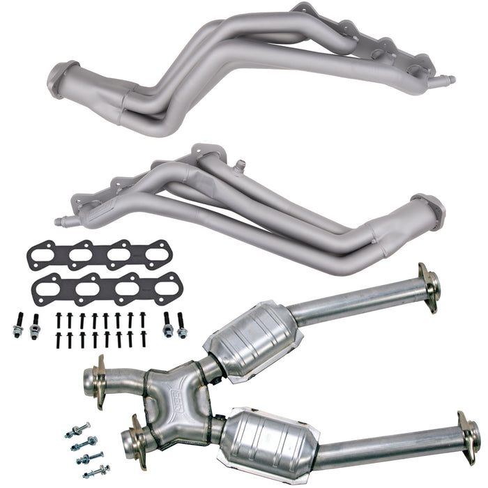 BBK Performance Parts 15322 - 96-98 MUSTANG COBRA 1-5/8 LONG TUBE HEADERS PLUS MID PIPE (TITANIUM CERAMIC) 1
