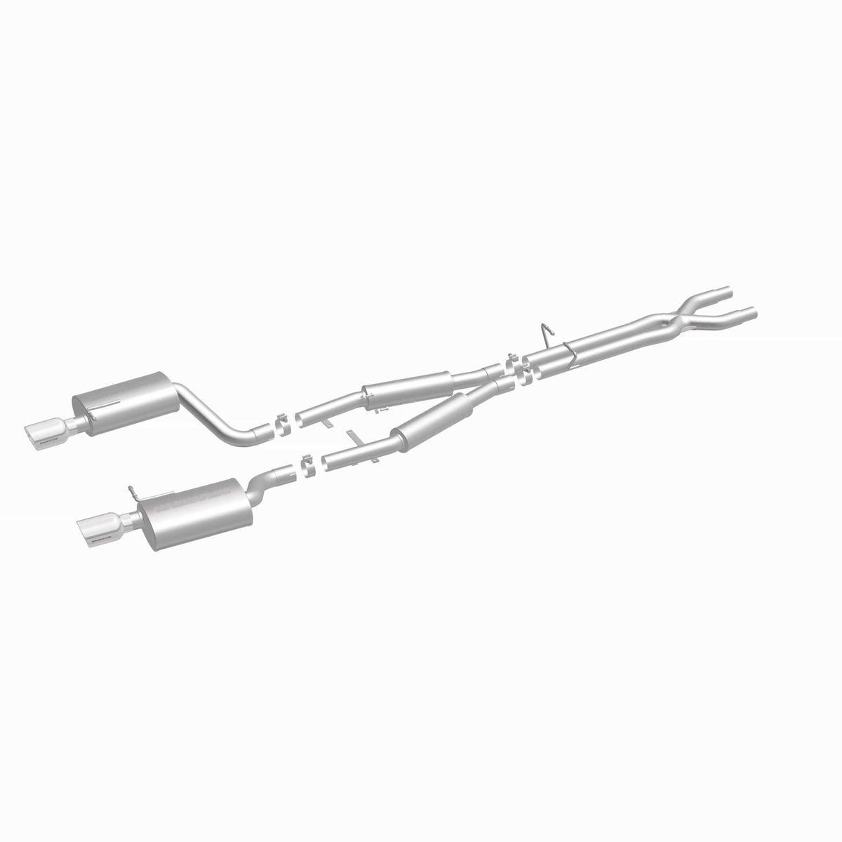 MagnaFlow Exhaust Products Exhaust MagnaFlow Exhaust Products 15326 - Touring Series Polished Cat-Back System