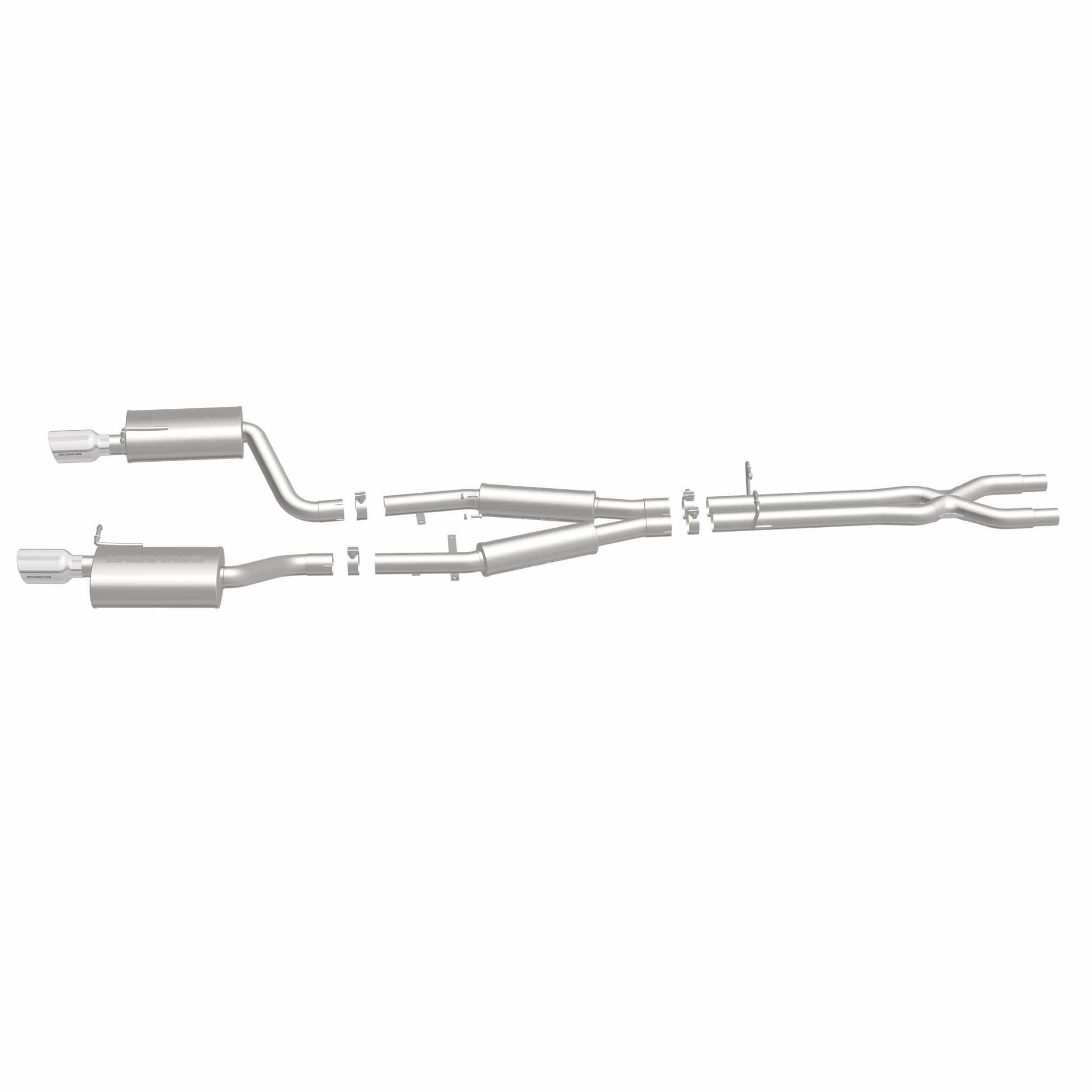MagnaFlow Exhaust Products Exhaust MagnaFlow Exhaust Products 15326 - Touring Series Polished Cat-Back System