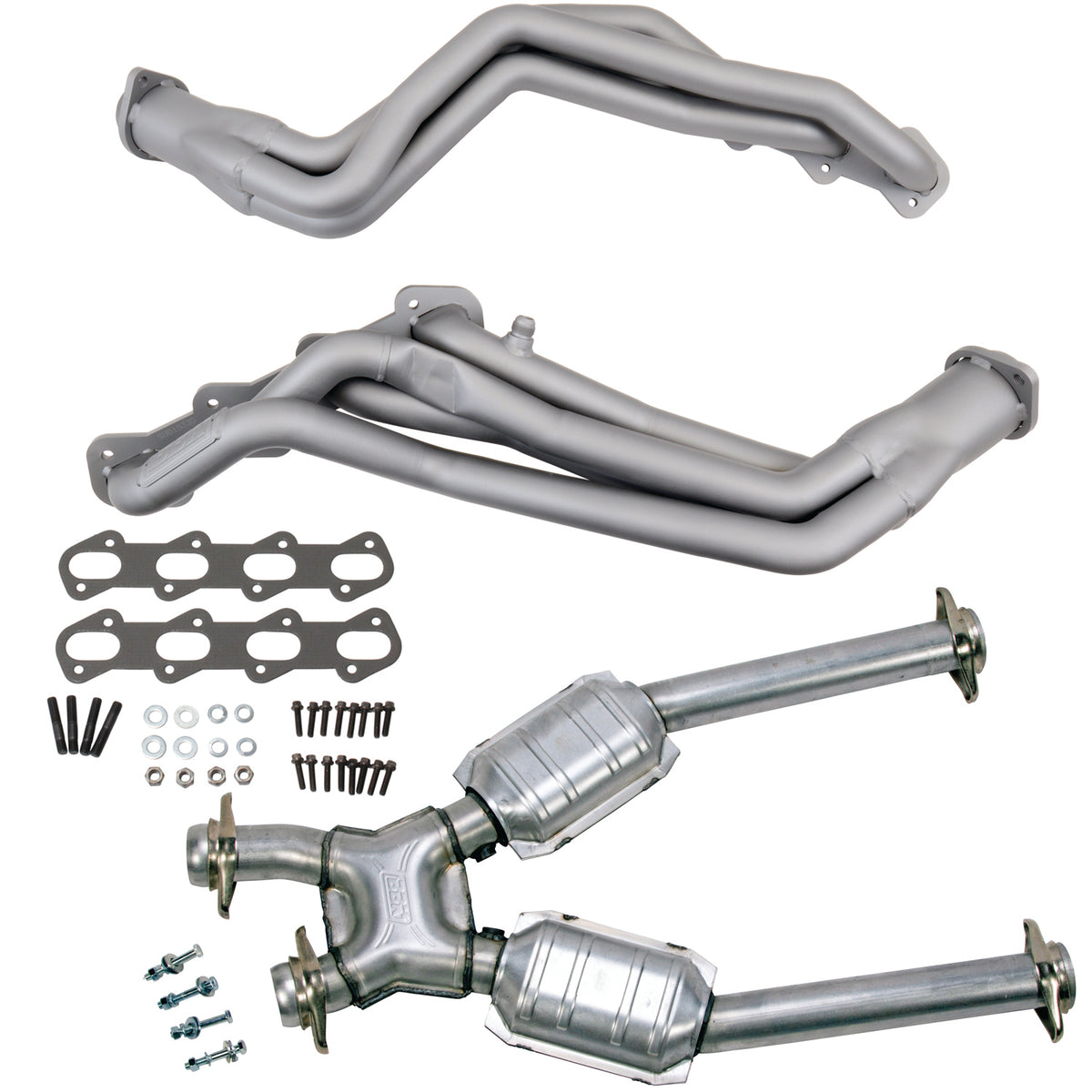 BBK Performance Parts 15332 - 99-04 MUSTANG COBRA 1-5/8 LONG TUBE HEADERS PLUS MID PIPE (TITANIUM CERAMIC) 1