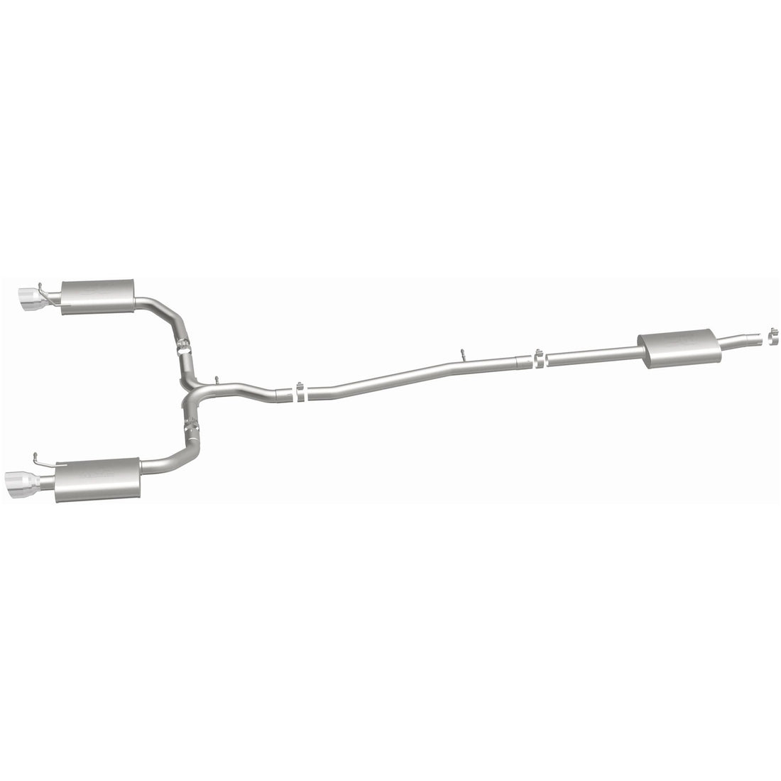 MagnaFlow Exhaust Products 15338 - Street Series Polished Cat-Back System