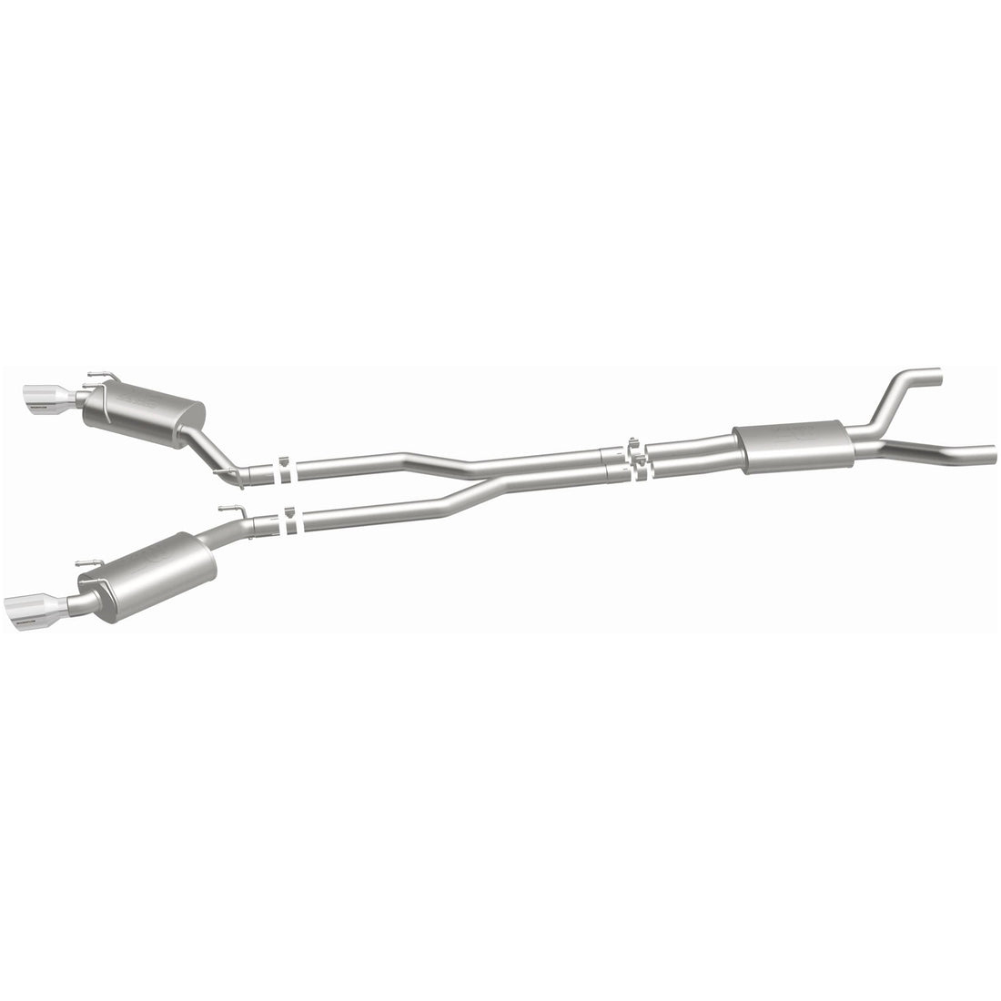MagnaFlow Exhaust Products 15353 - Street Series Polished Cat-Back System