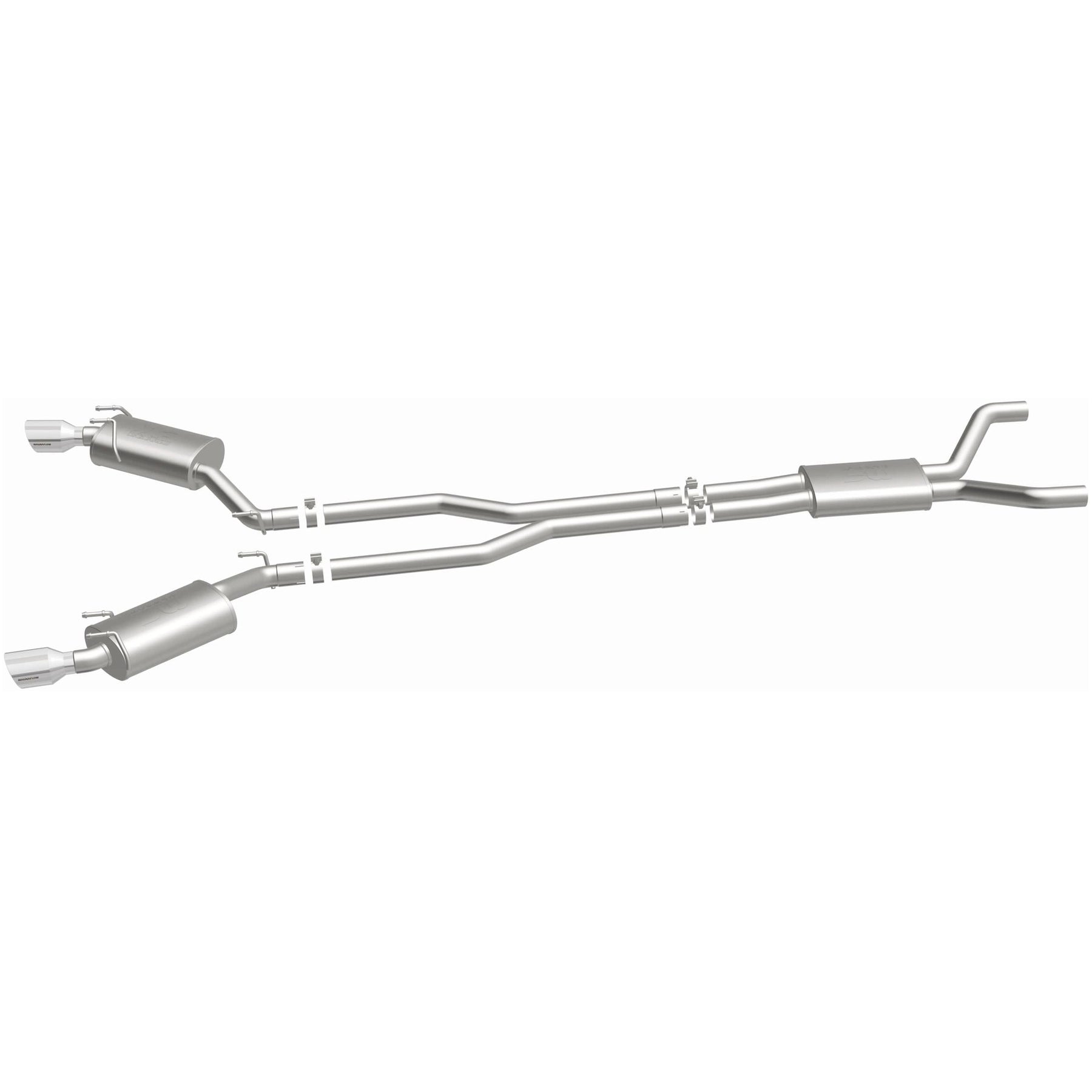 MagnaFlow Exhaust Products 15353 - Street Series Polished Cat-Back System