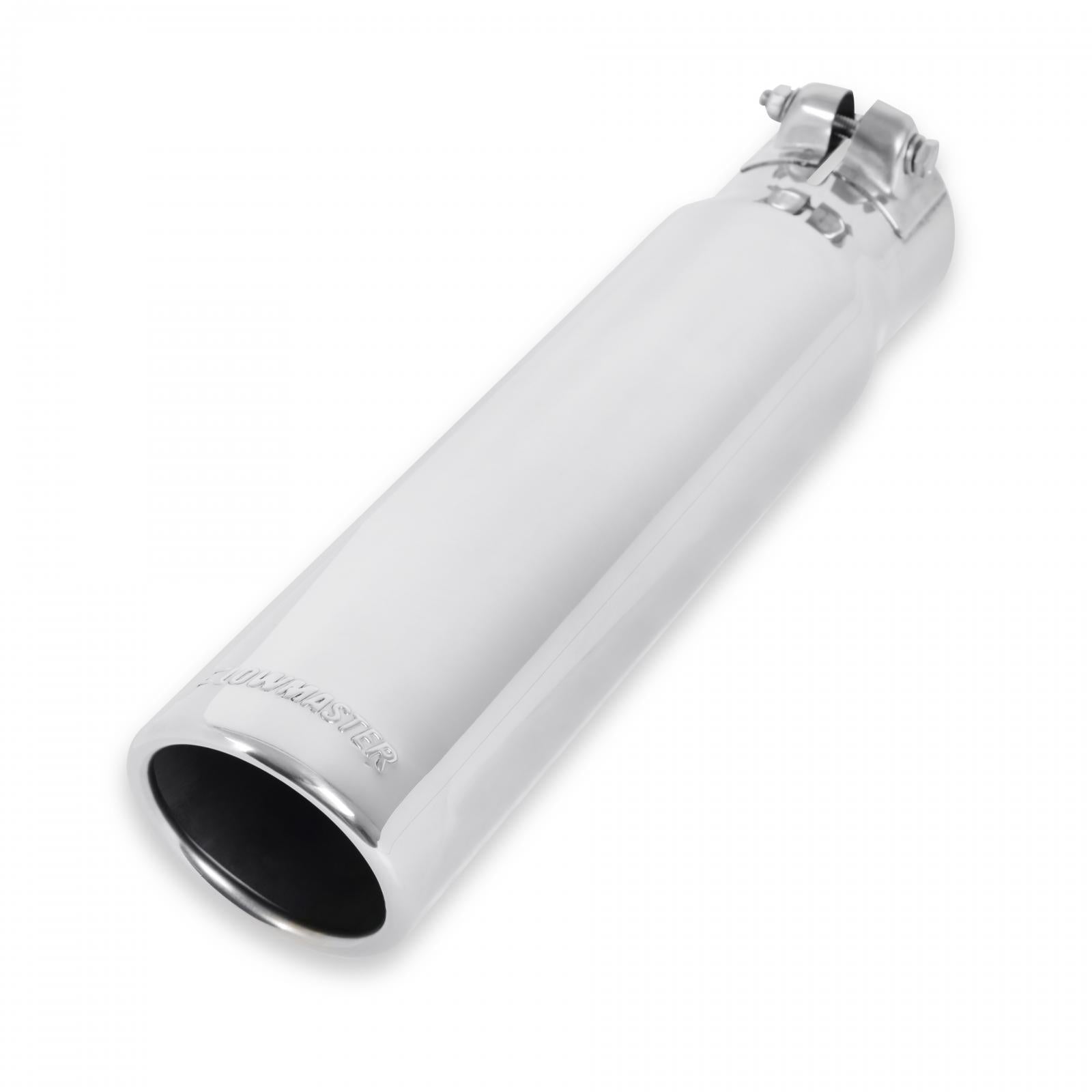 Flowmaster 15361 - Exhaust Tip Exhaust Tip 3.00 Inch Rolled Angle Polished SS Fits 2.50 Inch Tubing Clamp On Flowmaster 1