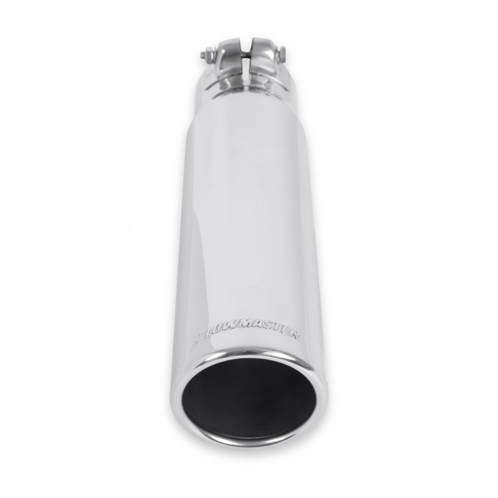 Flowmaster 15361 - Exhaust Tip Exhaust Tip 3.00 Inch Rolled Angle Polished SS Fits 2.50 Inch Tubing Clamp On Flowmaster 2