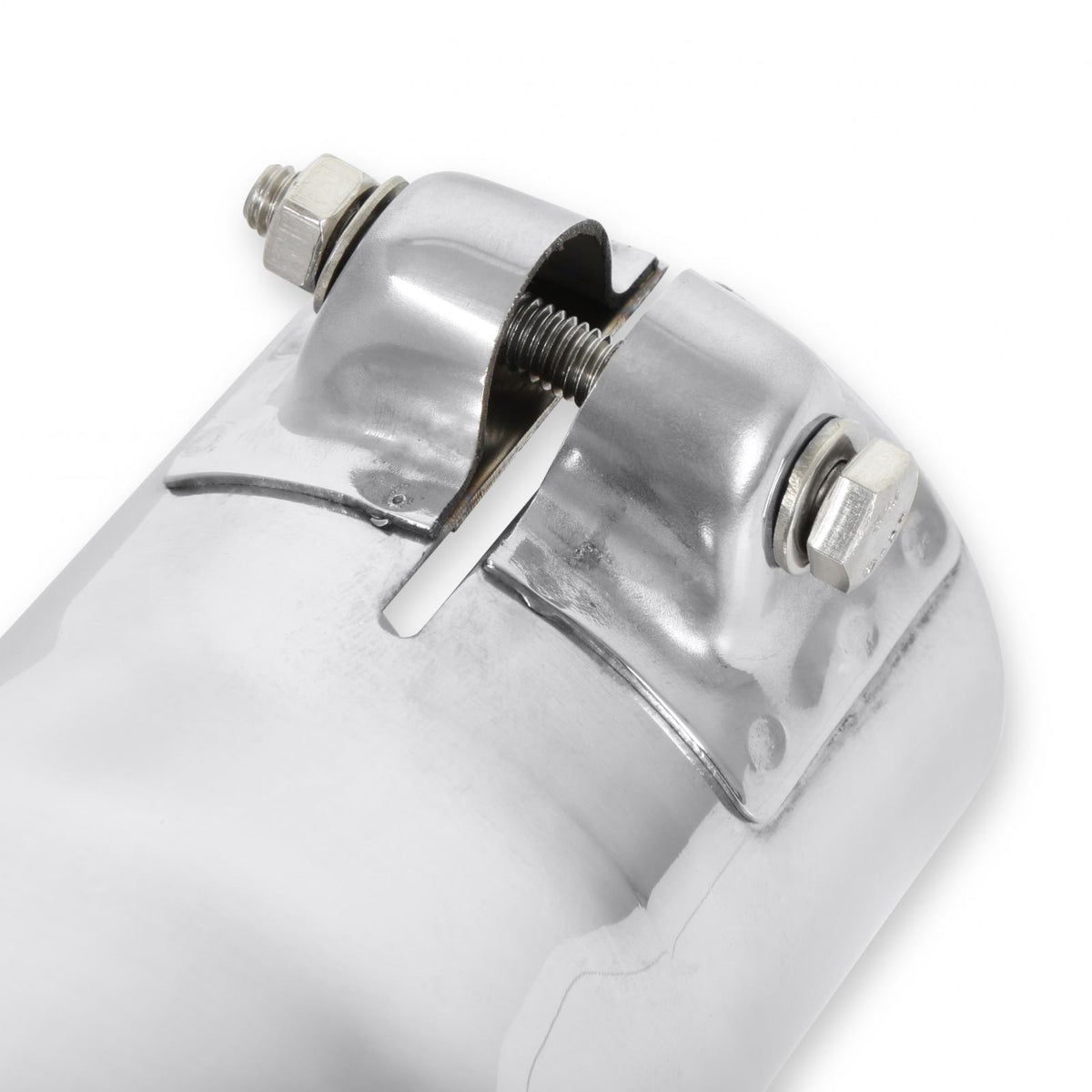 Flowmaster 15361 - Exhaust Tip Exhaust Tip 3.00 Inch Rolled Angle Polished SS Fits 2.50 Inch Tubing Clamp On Flowmaster 4