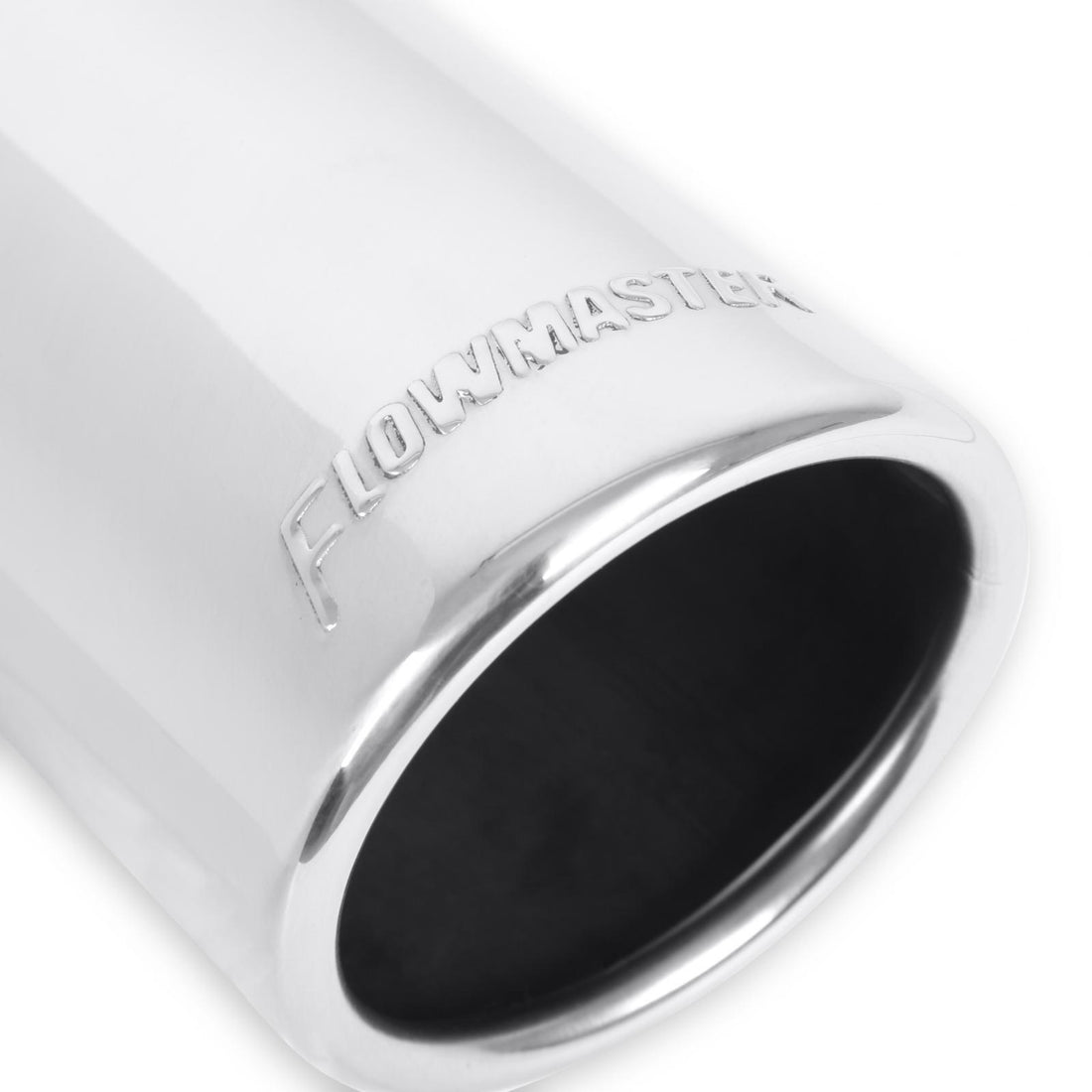 Flowmaster 15361 - Exhaust Tip Exhaust Tip 3.00 Inch Rolled Angle Polished SS Fits 2.50 Inch Tubing Clamp On Flowmaster 5