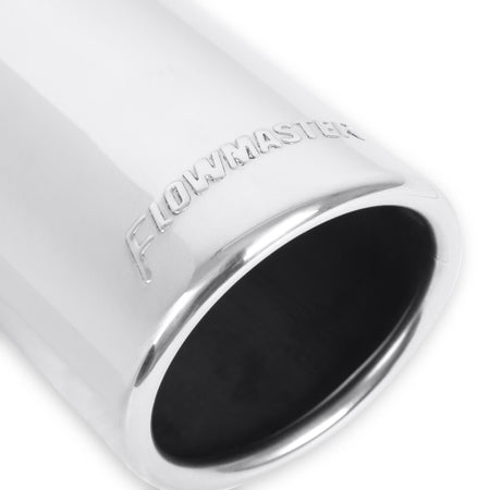 Flowmaster 15361 - Exhaust Tip Exhaust Tip 3.00 Inch Rolled Angle Polished SS Fits 2.50 Inch Tubing Clamp On Flowmaster 5