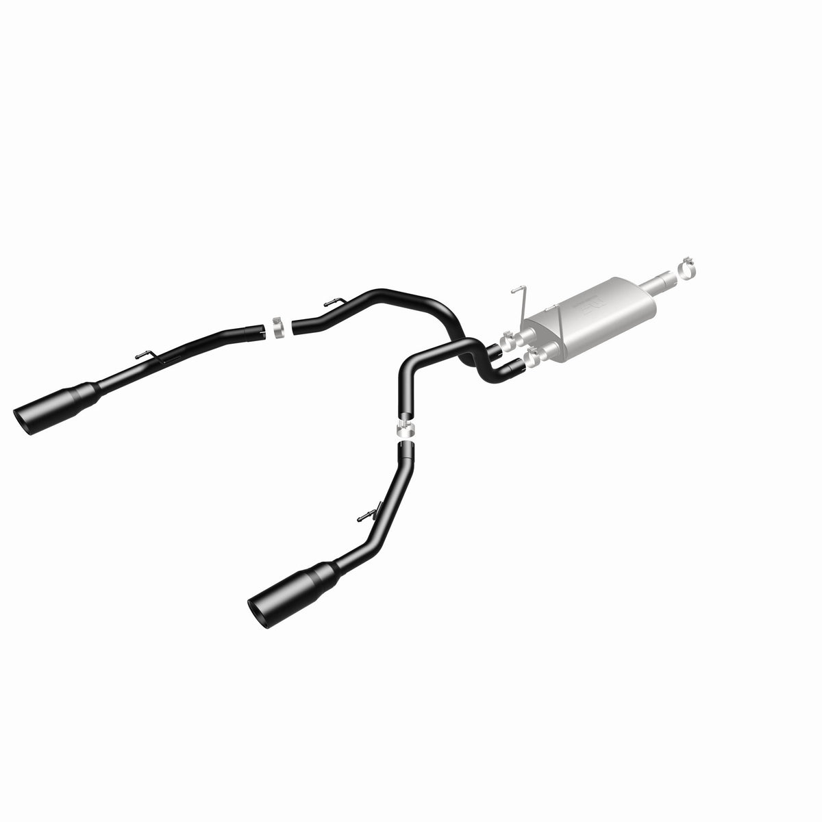 MagnaFlow Exhaust Products 15363 - Street Series Black Coated Cat-Back System 4