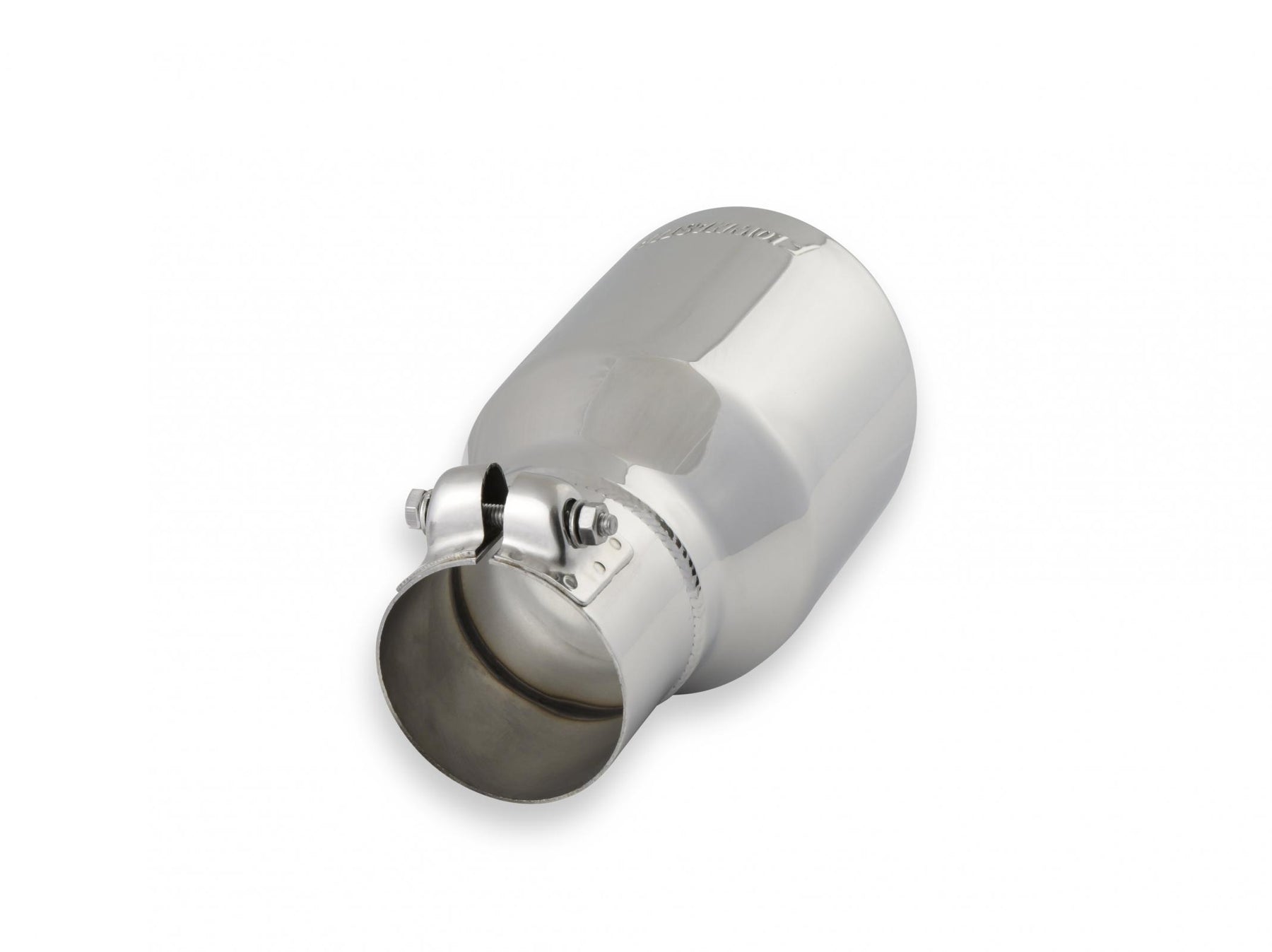 Flowmaster 15365 - Exhaust Tip Exhaust Tip 4.00 Inch Rolled Angle Polished SS Fits 2.50 Inch Tubing Clamp On Flowmaster 1