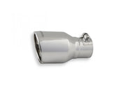 Flowmaster 15365 - Exhaust Tip Exhaust Tip 4.00 Inch Rolled Angle Polished SS Fits 2.50 Inch Tubing Clamp On Flowmaster 2