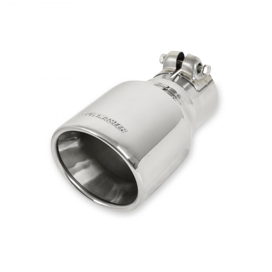 Flowmaster 15365 - Exhaust Tip Exhaust Tip 4.00 Inch Rolled Angle Polished SS Fits 2.50 Inch Tubing Clamp On Flowmaster 4