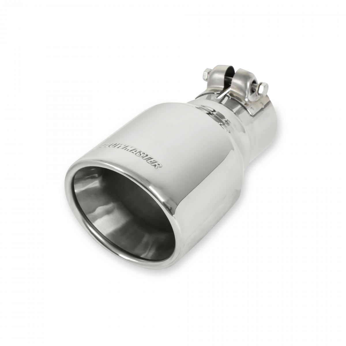 Flowmaster 15365 - Exhaust Tip Exhaust Tip 4.00 Inch Rolled Angle Polished SS Fits 2.50 Inch Tubing Clamp On Flowmaster 4