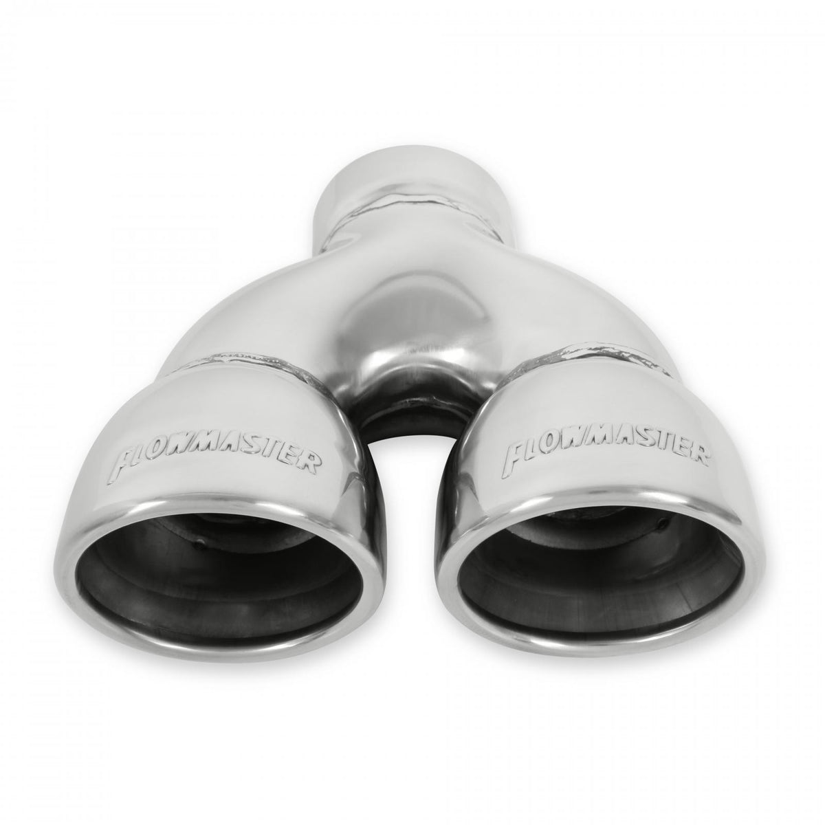 Flowmaster 15369 - Exhaust Tip Exhaust Tip Dual 3.5 Inch Rolled Angle Polished SS Fits 2.50 Inch Tubing-Weld On Flowmaster 3